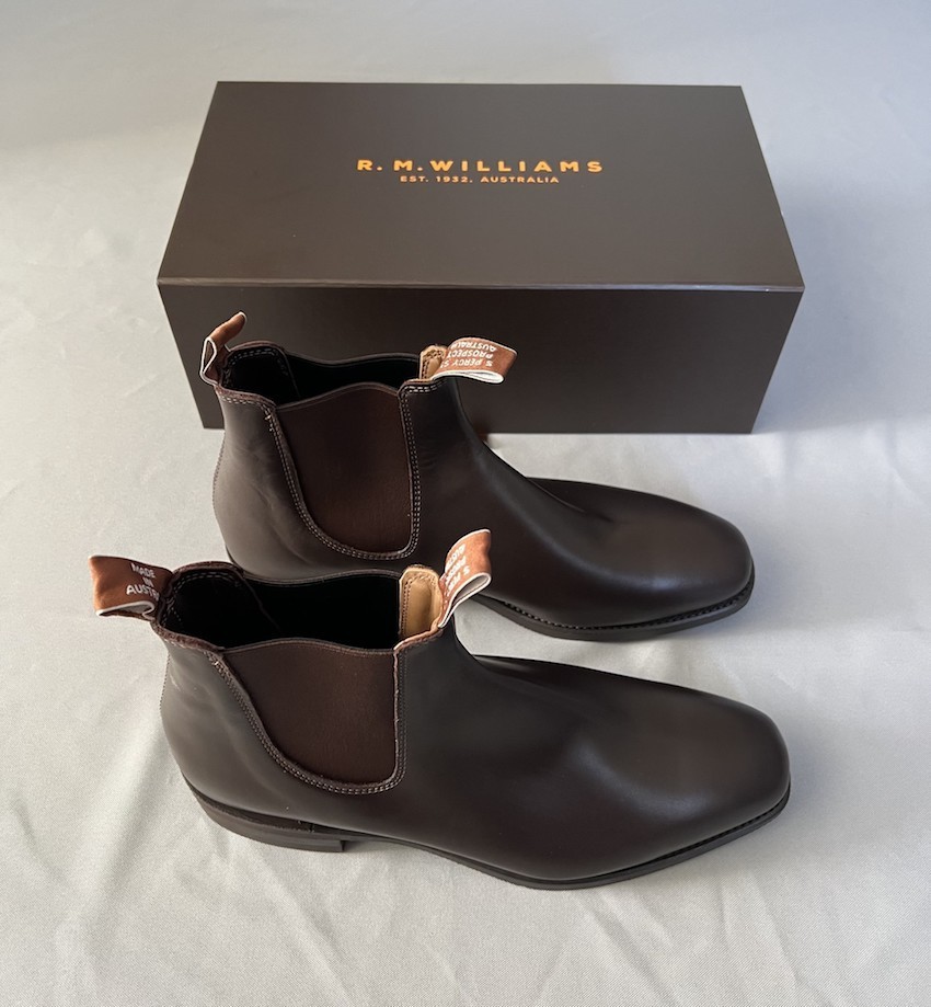 NEW R.M. WILLIAMS COMFORT CRAFTSMAN Chestnut Yearling BOOTS AU 10 G EU 45 US 11