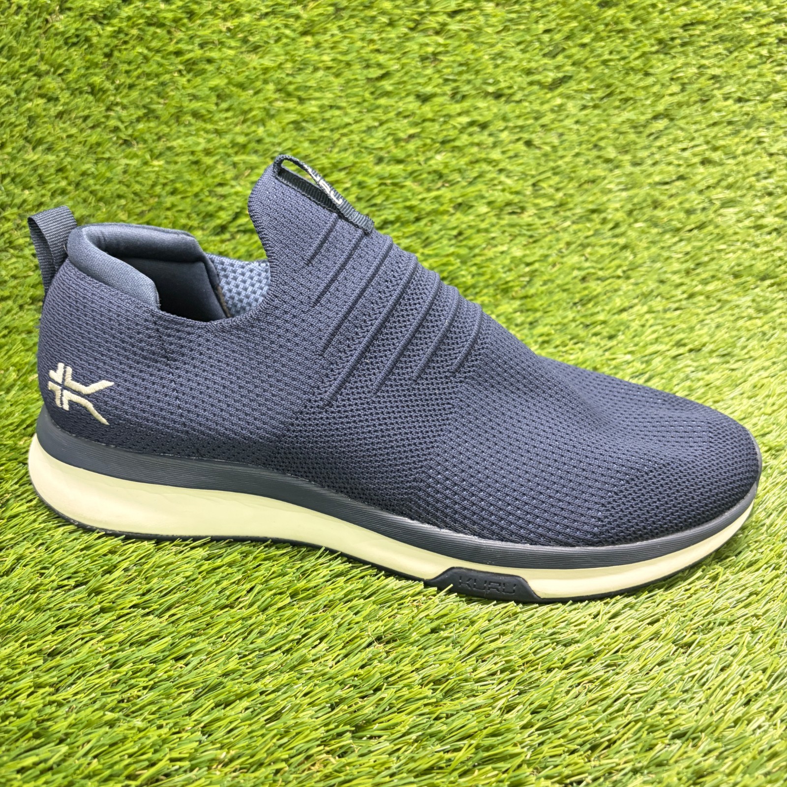 Kuru Atom Slip-On Mens Size 12 Blue Athletic Running Walking Shoes Sneakers