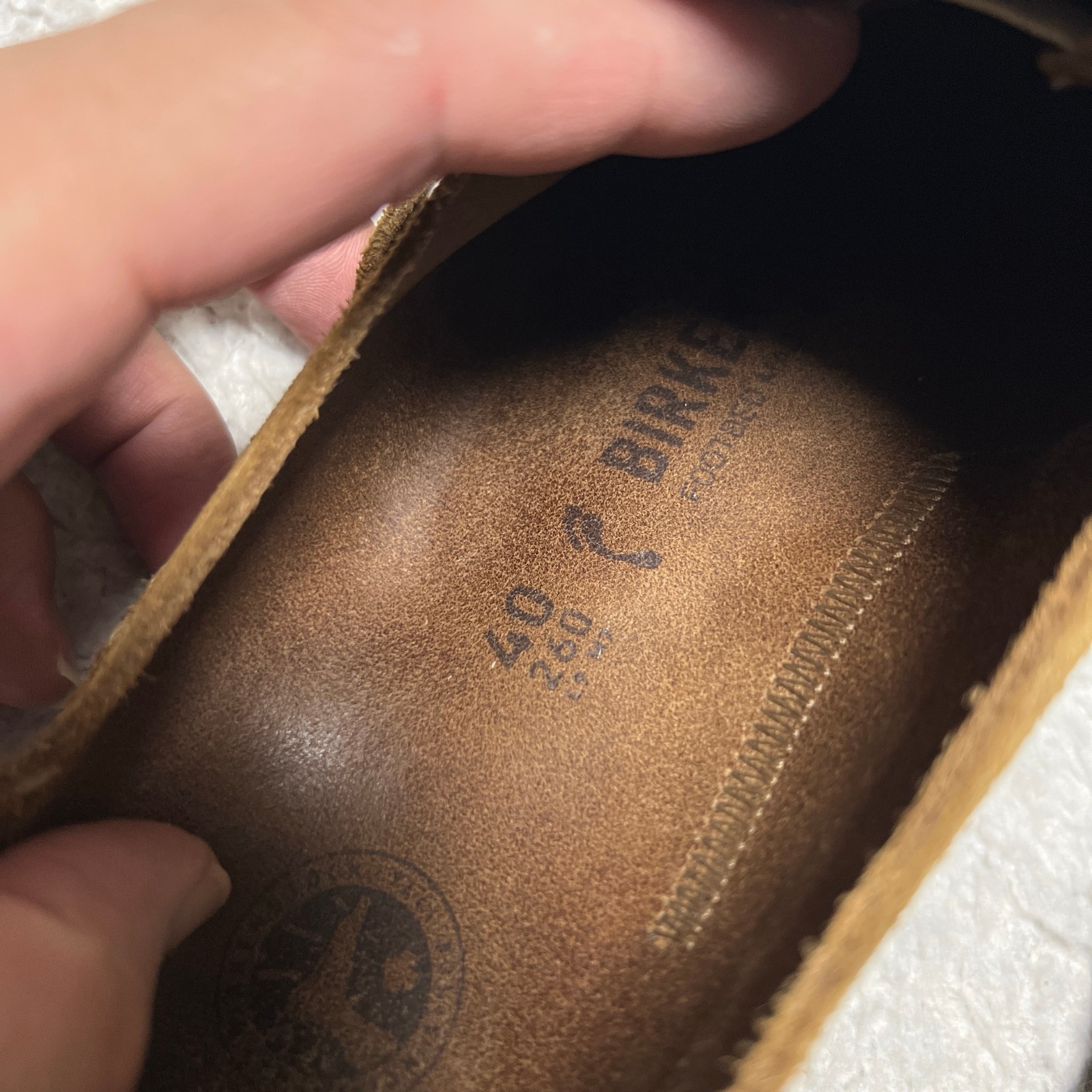 Birkenstock Buckley Clogs Mens 40 Brown Medium Narrow Suede Slip On Sandals