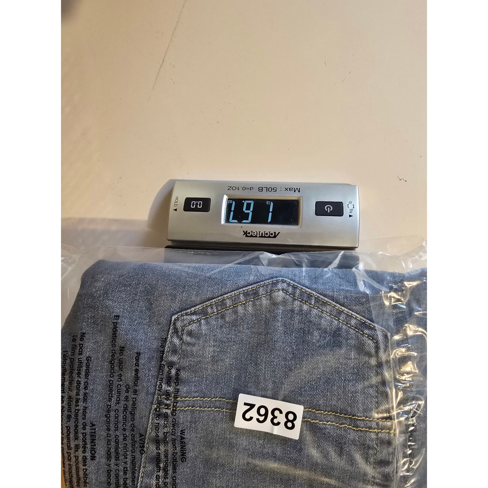 Lucky Brand 223 Straight Jeans Mens 32×32 Blue Denim Stretch Whiskered