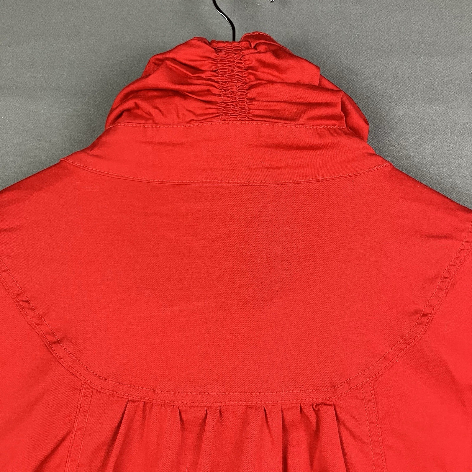 Style & Co. Women’s Size Large Red Jacket Full Zip Button Snap Outdoor Coat