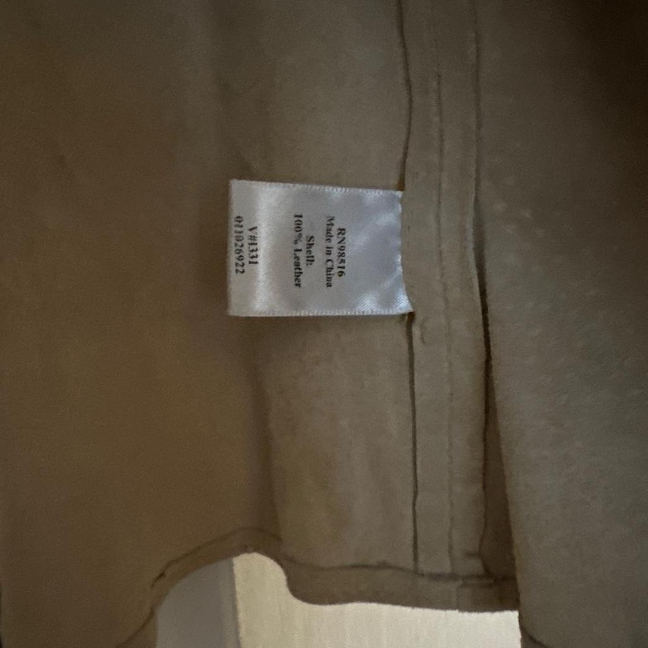 Coldwater Creek Beige Real Leather Jacket