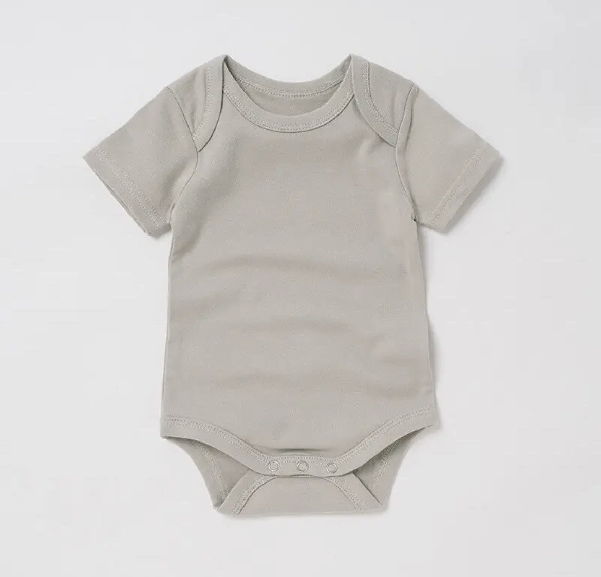 Gerber Baby Onesie Bodysuit 0-3M 100% Cotton SS Solid Snap Round Neck