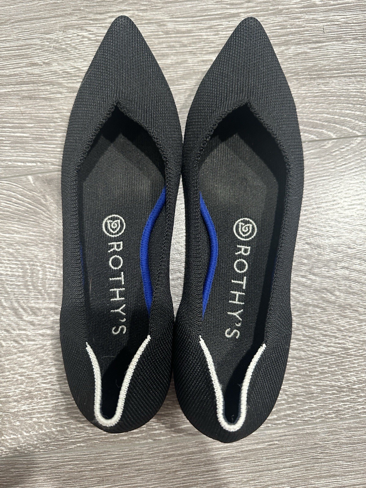 Rothy’s The Point Black Ballet Flat Size 8