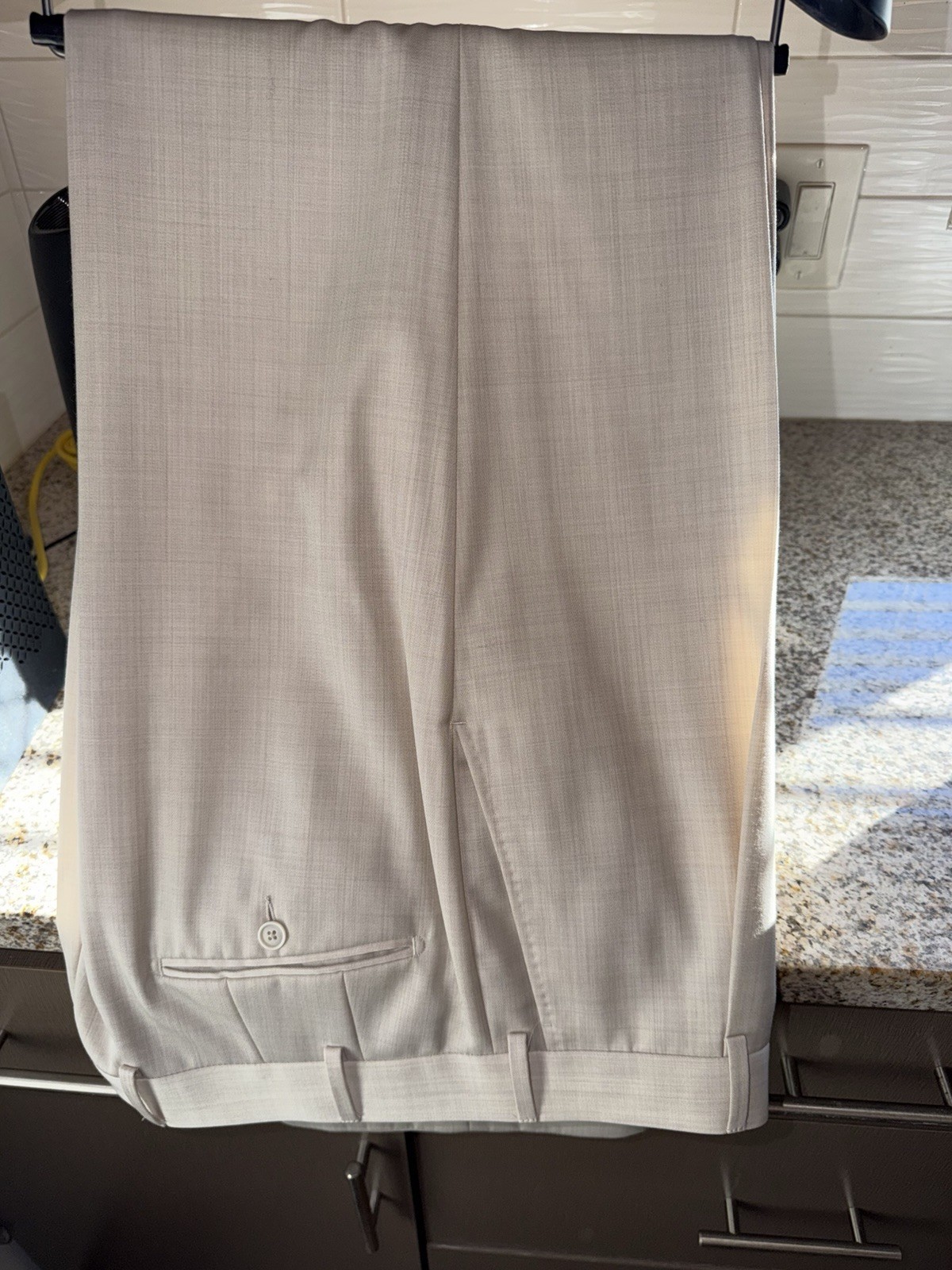 Suitsupply Beige/Sand Pure Wool TDouble-Breasted 2-Piece Suit Size 54EU/44US