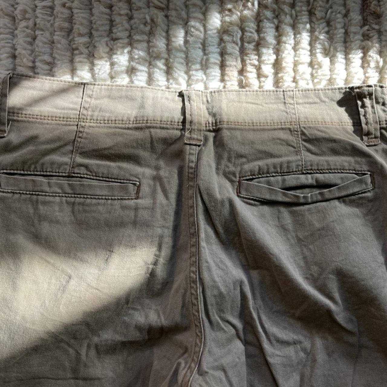 Wrangler Men’s Beige Cargo Pants 30W Cotton/Spandex Twill Regular Straight
