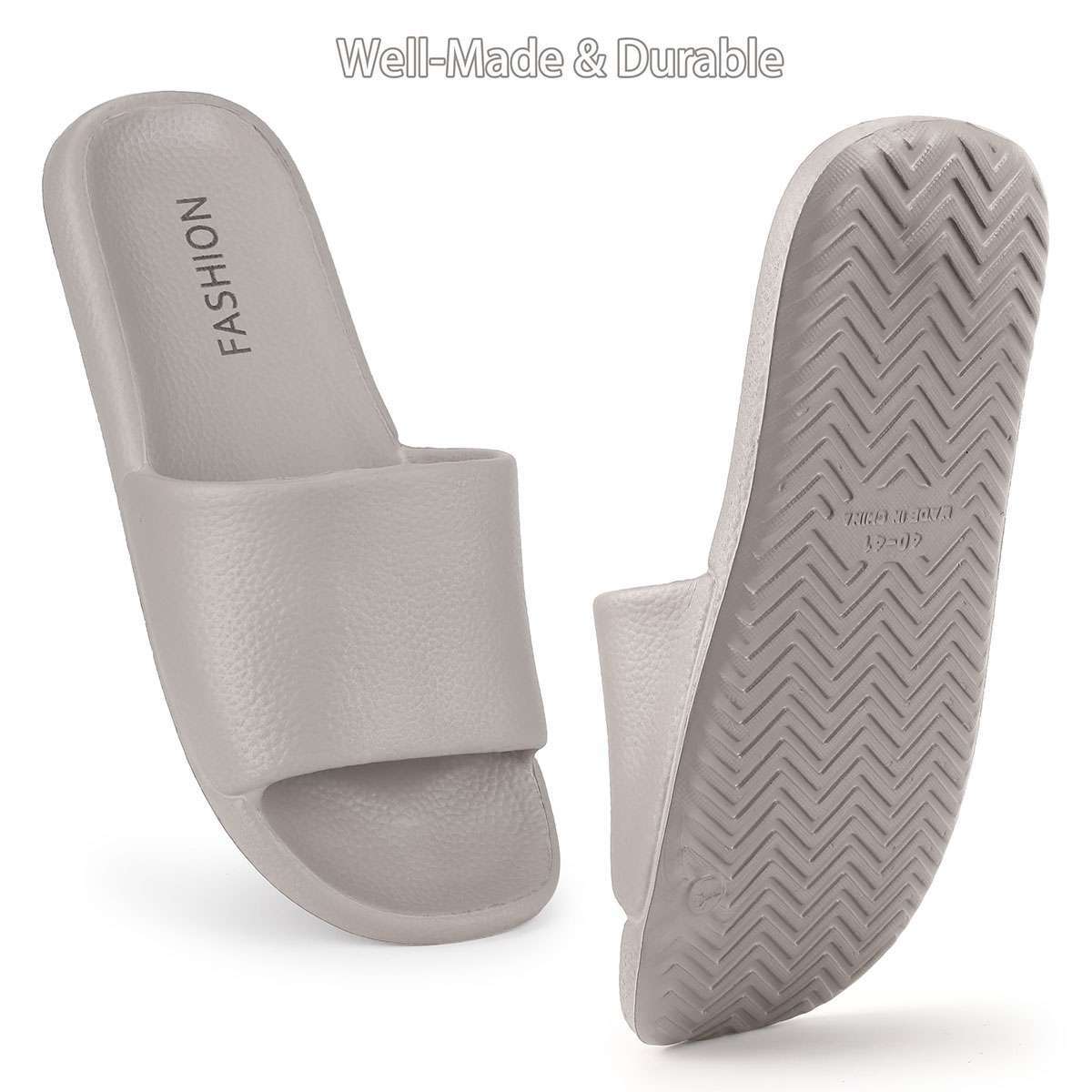 Womens Men Non-Slip Slides Shower Slippers House Sandals Bathroom Shoes Durable