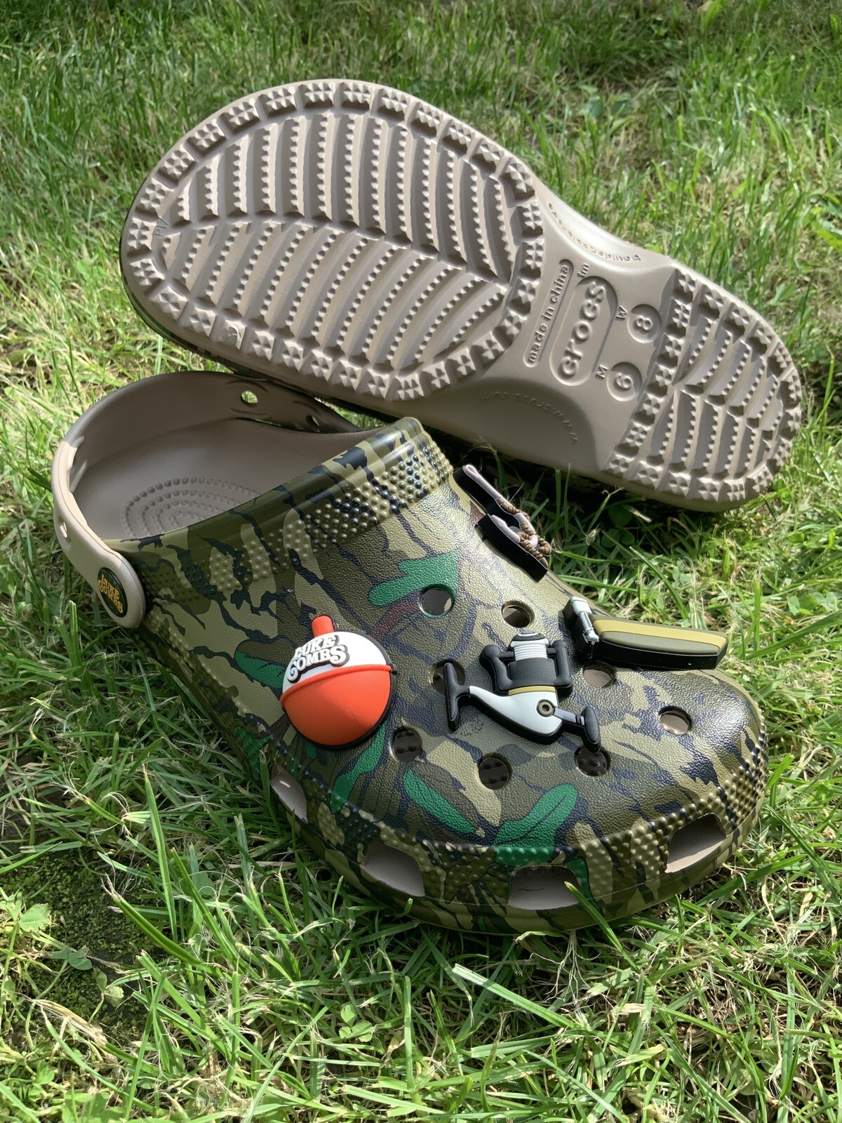 LUKE COMBS CROCS Bootleggers Mossy Oak Camo Unisex Classic Clog Jibbitz US M6 W8