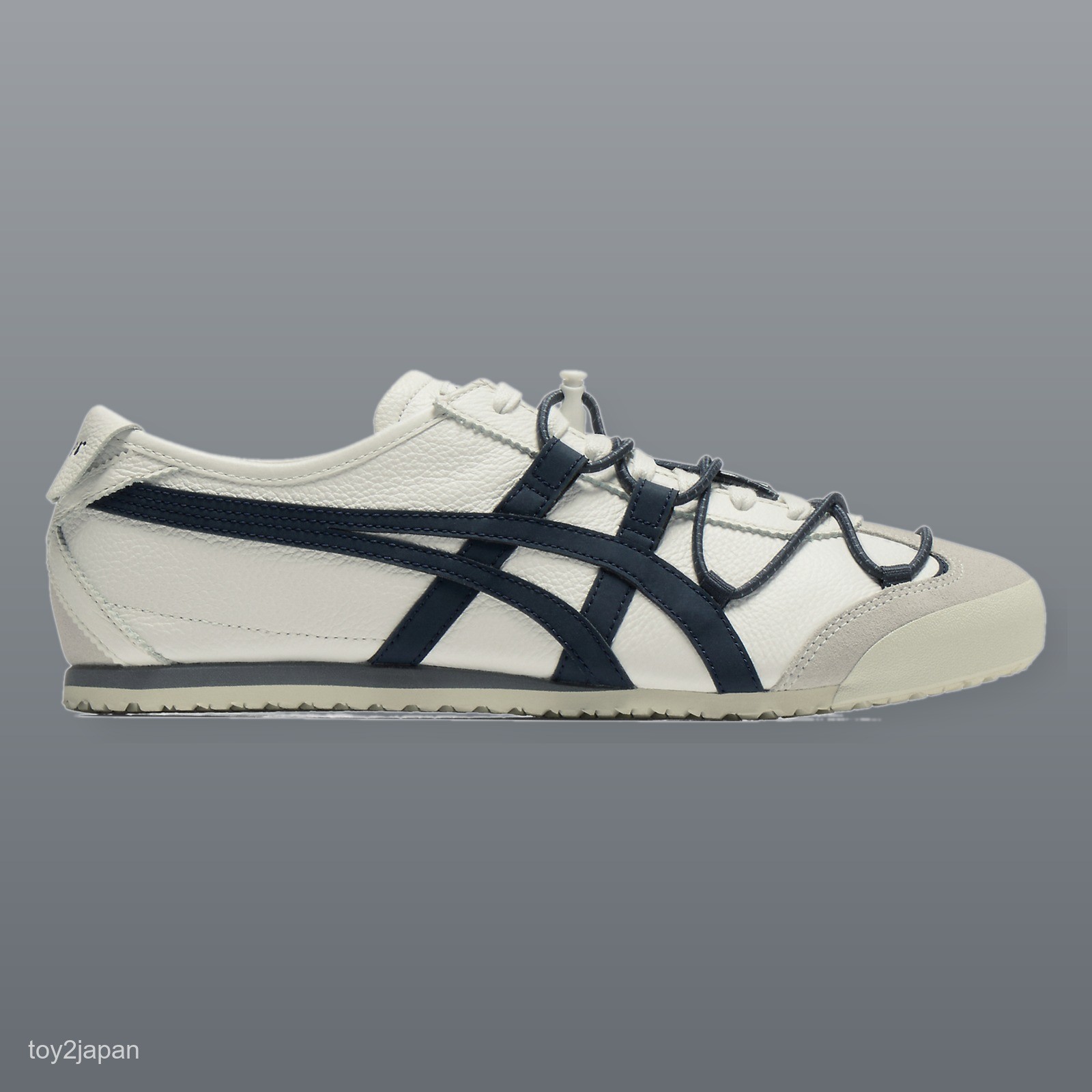 Onitsuka Tiger MEXICO 66 VINY 1183C577-100 Off-white Iron Navy Men’s Size New