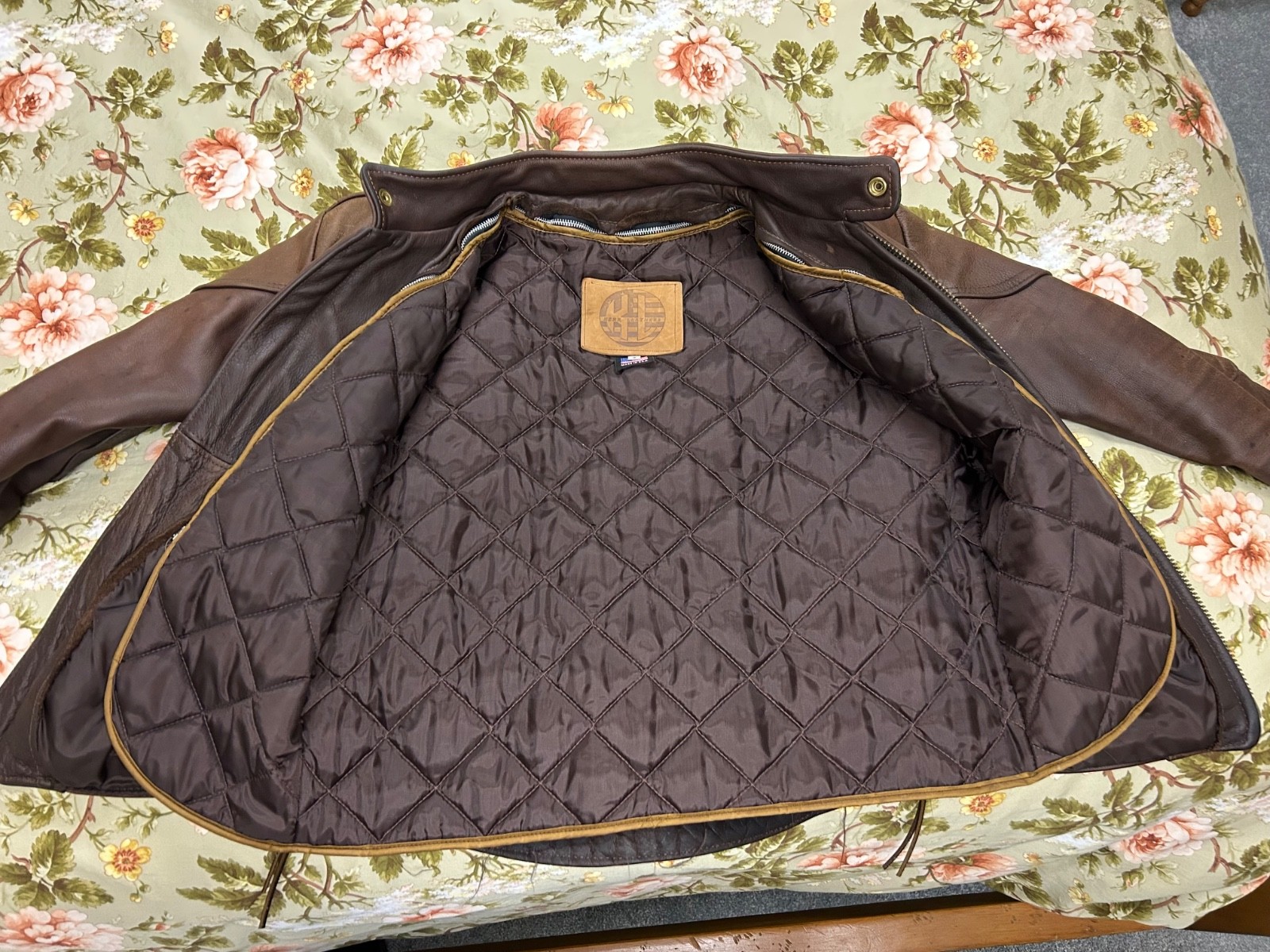 ladies Kerr leather heavyweight motorcycle jacket