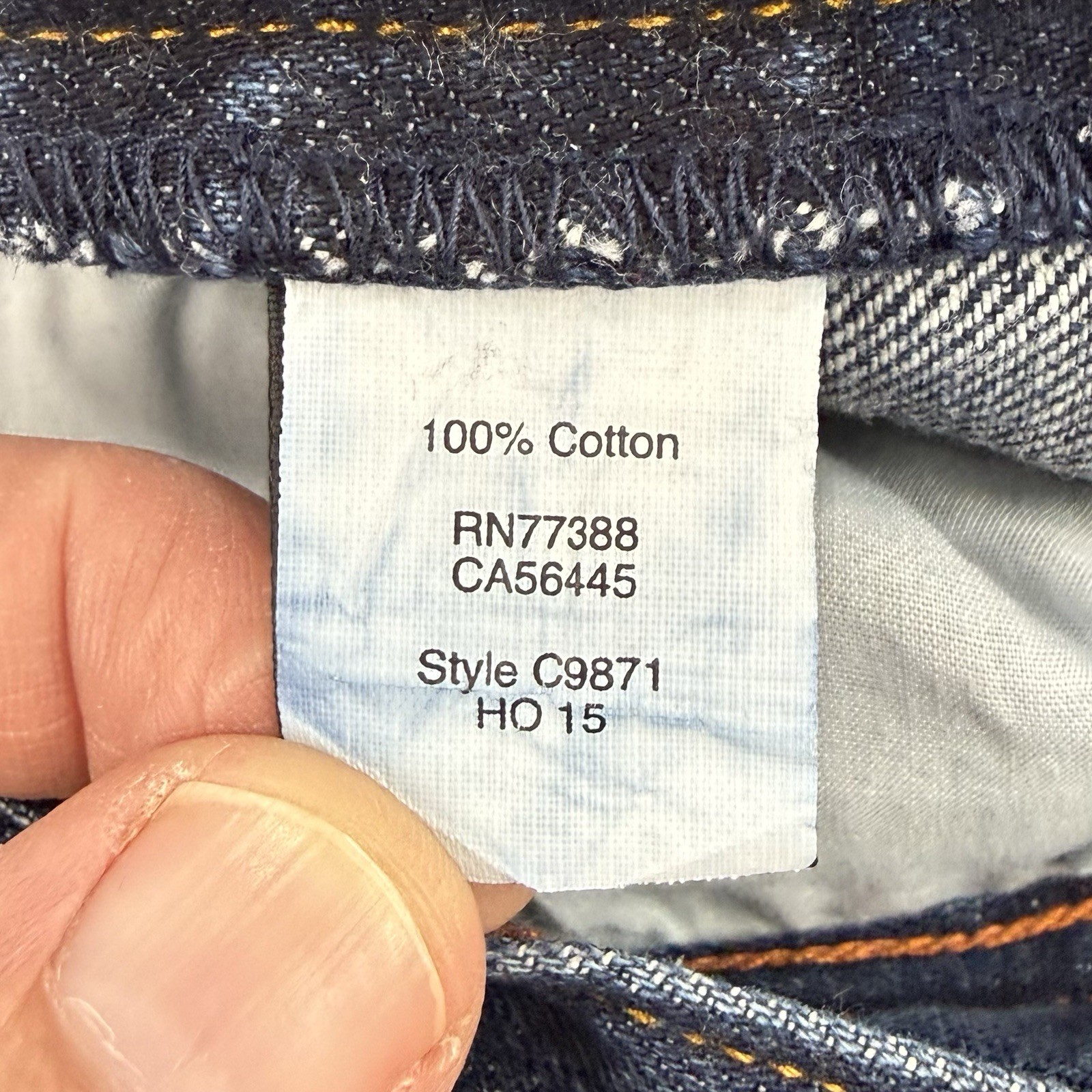 J Crew The Sutton Selvedge Jeans Mens Size Tag-36×32/Fits-36×30 Red Line Tapered