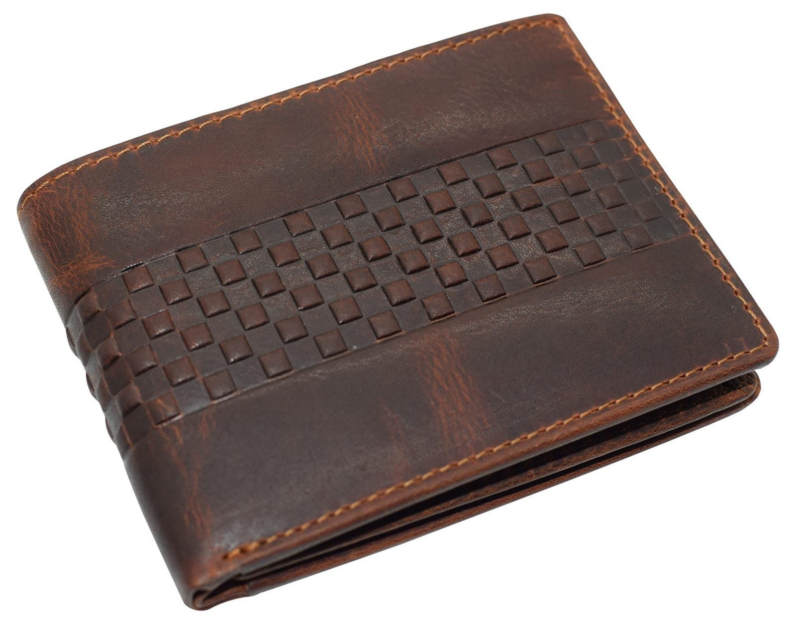 CAZORO Wallet for Mens Vintage Leather RFID Blocking Classic Bifold Wallet…