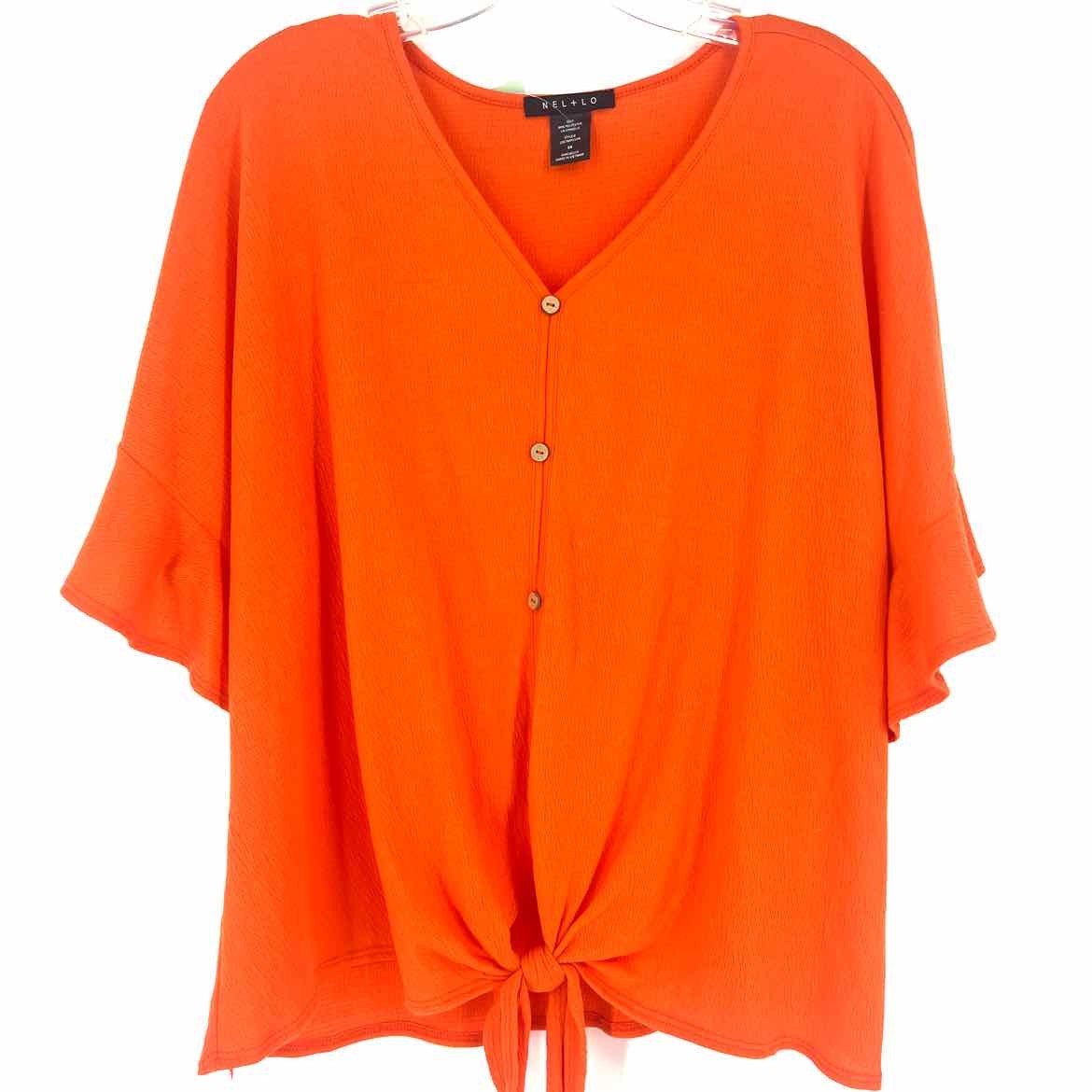 Size 1X Orange Plus Top