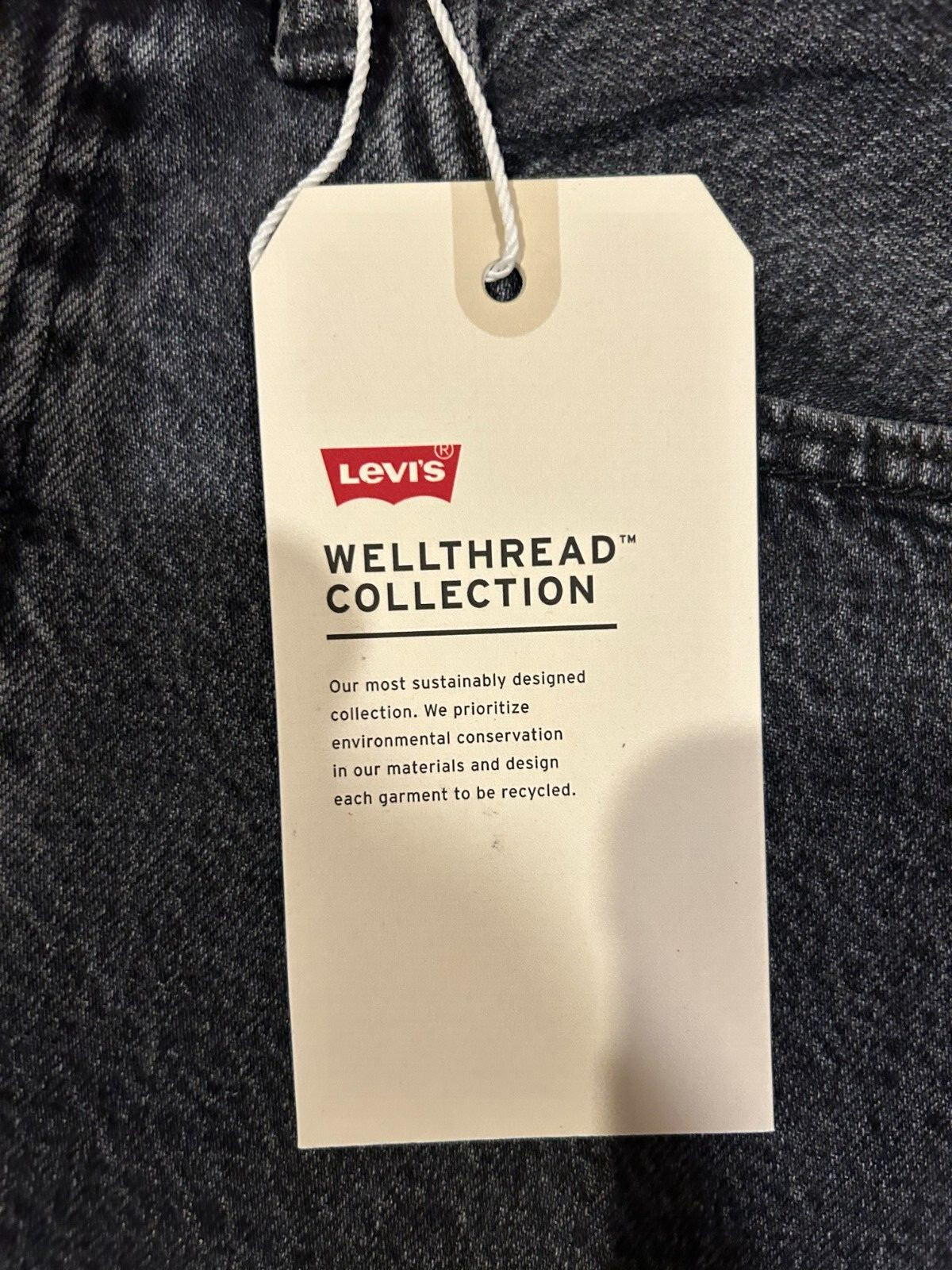LEVI’S PREMIUM WELLTHREAD 502 TAPER JEANS FADED BLACK SIZE 32X32 NWT RT$128 0005
