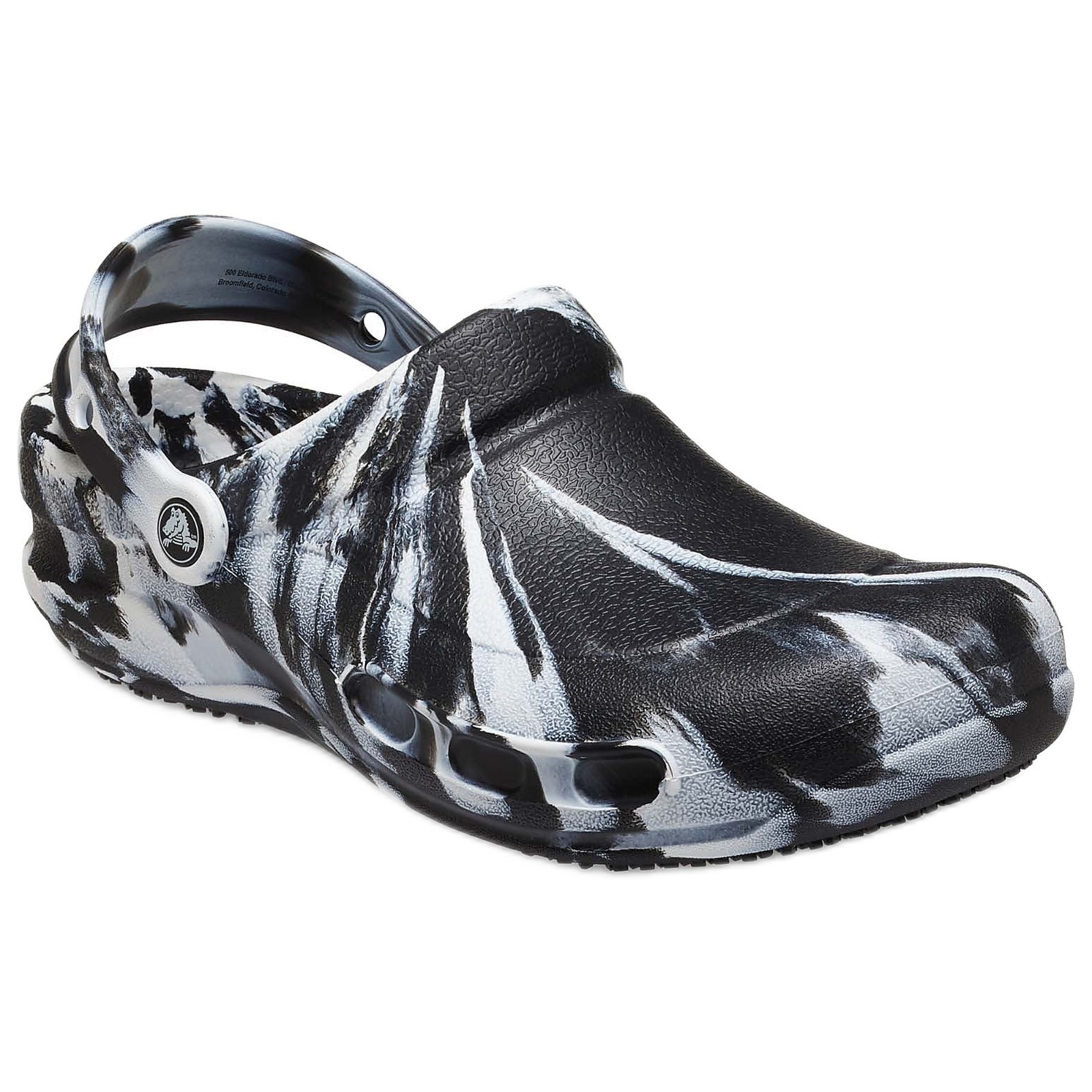 HOT Crocs at Work Unisex Bistro Slip Resistant Clog Black,Color:Black/White