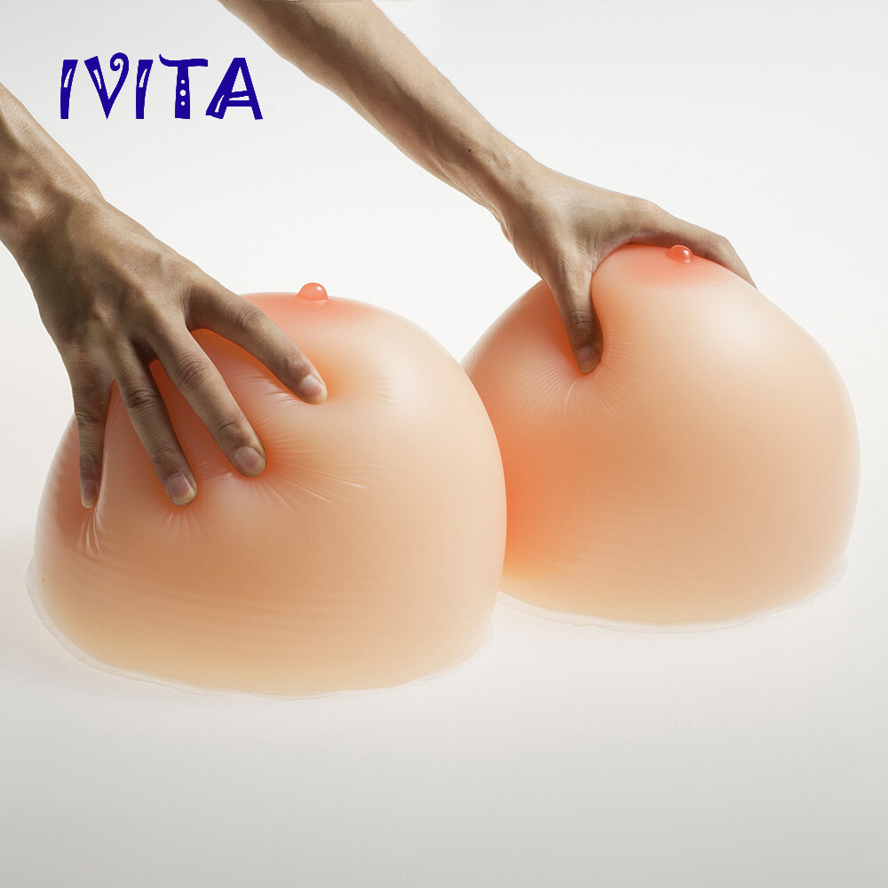 IVITA 11XL to 26XL Teardrop Silicone Breast Forms Super Large Fake Boobs