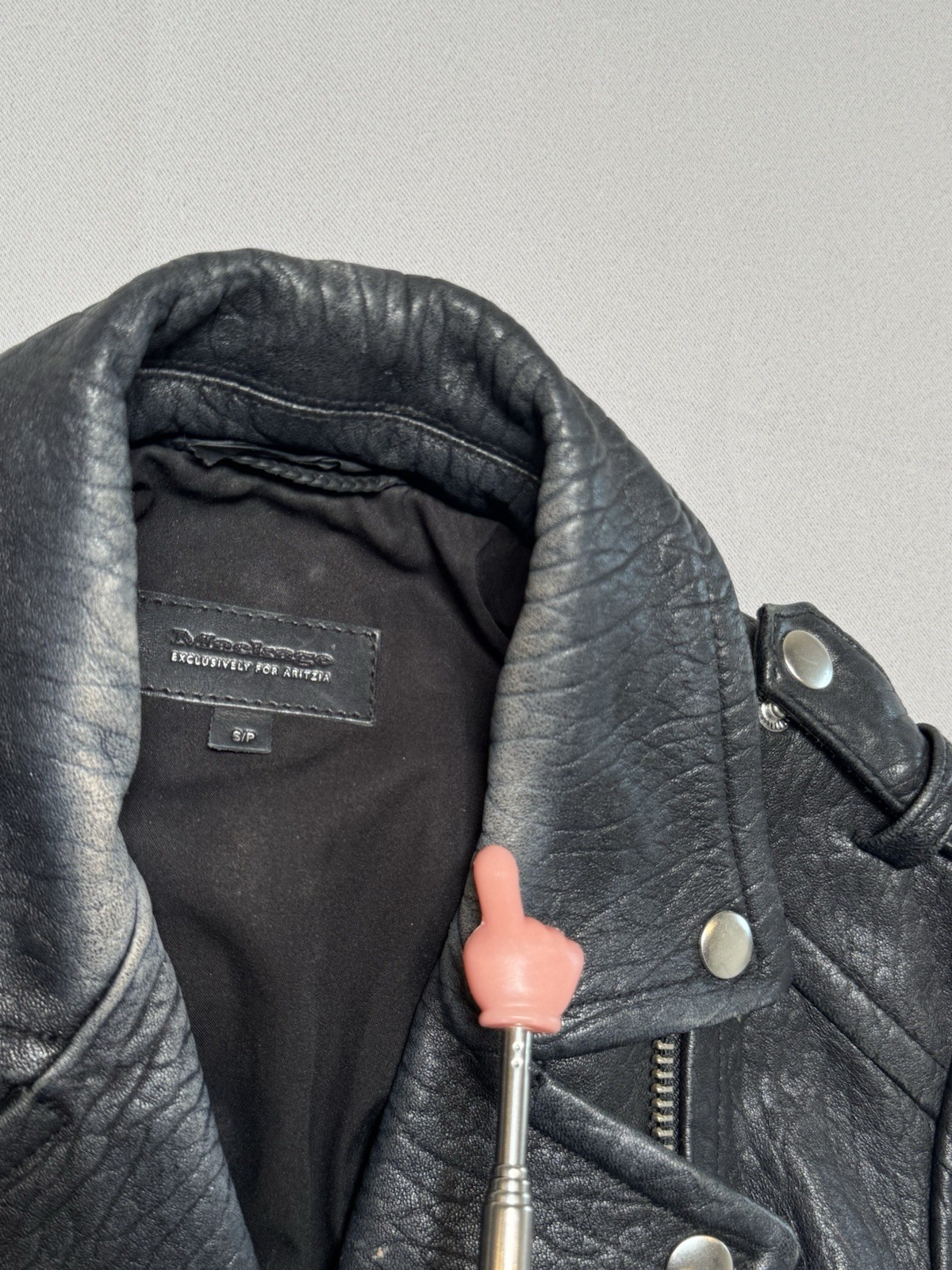 Mackage for Aritzia Black Lambskin Leather Moto Biker Jacket Women’s S/P