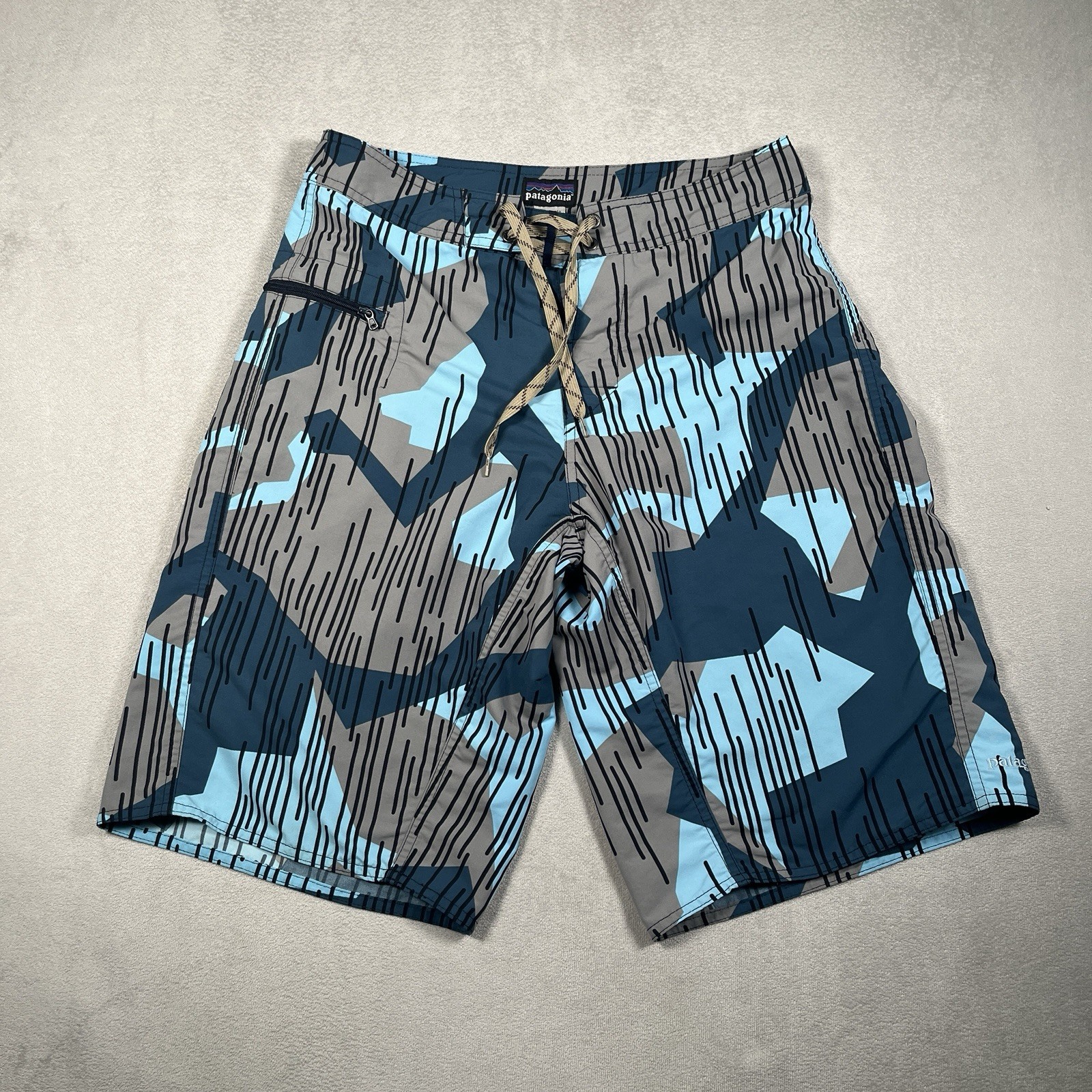 Patagonia Wavefarer Board Shorts Mens 29 Land Quilt:Sky Swimming 11″ Inseam