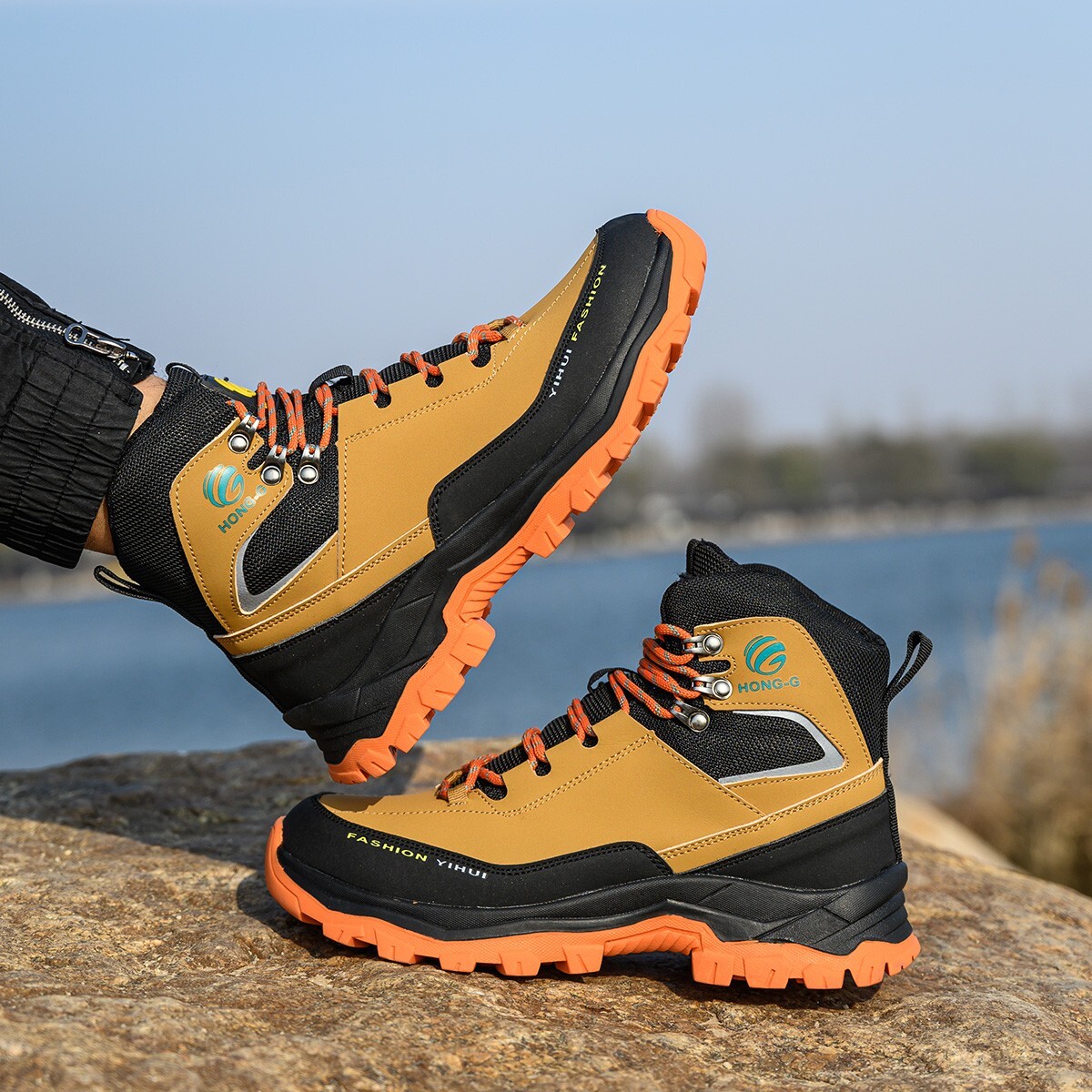 Safety Boots Men Work Indestructible Steel Toe Protective Boots Waterproof boots
