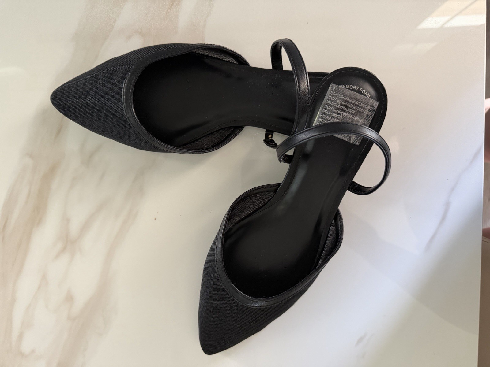 Women’s Vienna Mesh Mule Flats – A New Day Black 8