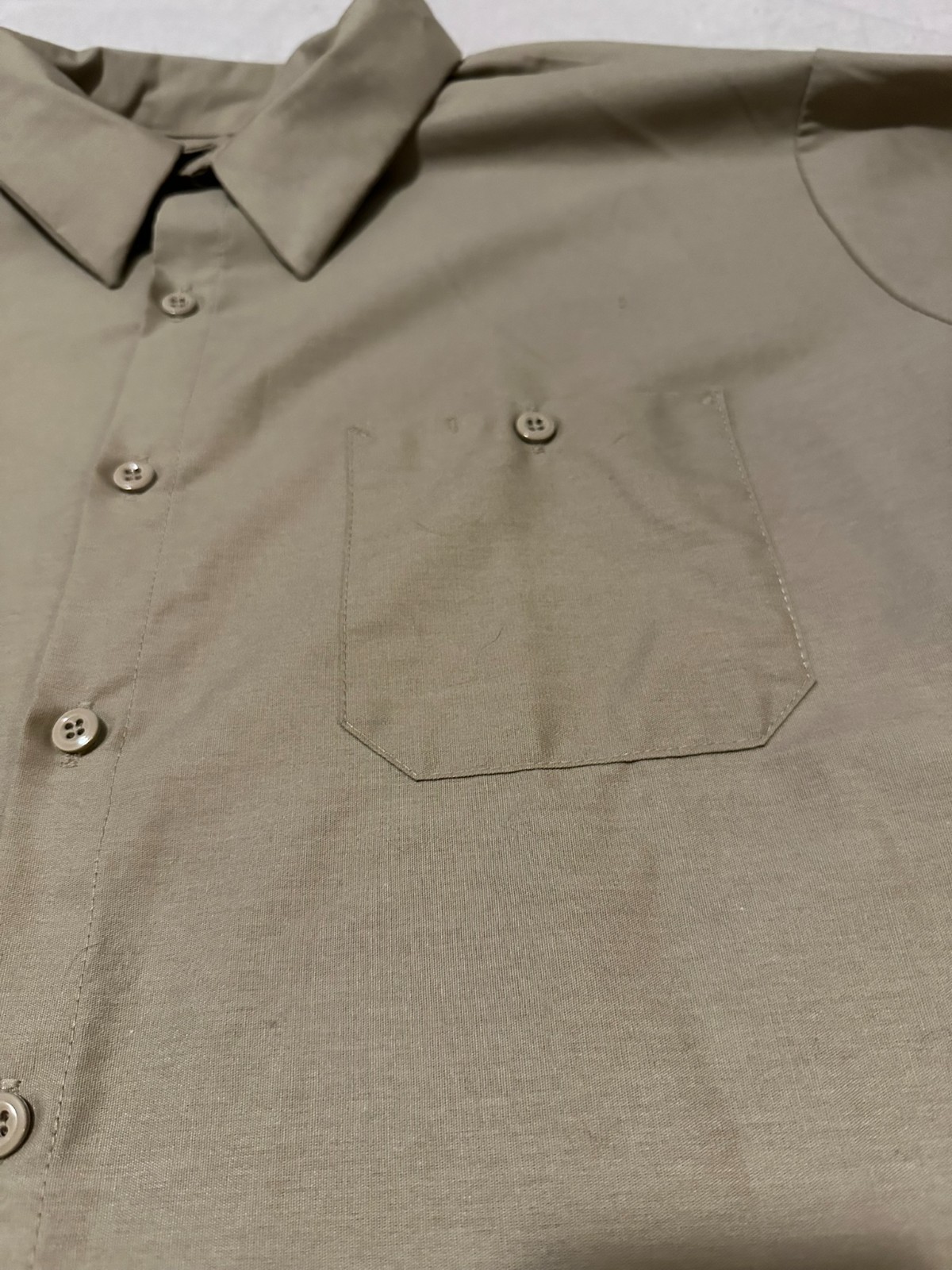 Brand New Red Kap, Khaki, Button Up, Short Sleeved Work Shirt, SP24KKO, XXL