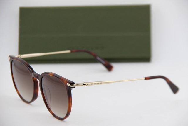 NEW LONGCHAMP LO 646S 214 HAVANA GOLD GRADIENT SUNGLASSES FRAMES 54-18