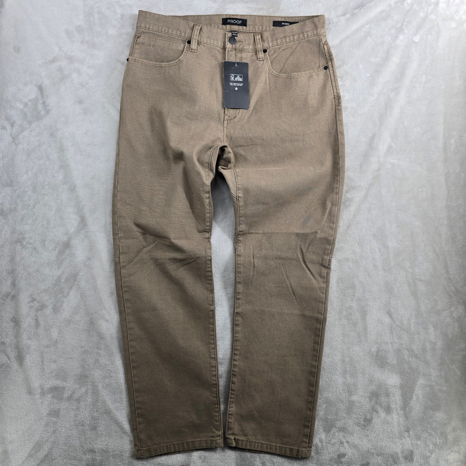 PROOF Rover Straight Fit Men’s 33×30 Tan Canvas Utility Pants Huckberry NEW