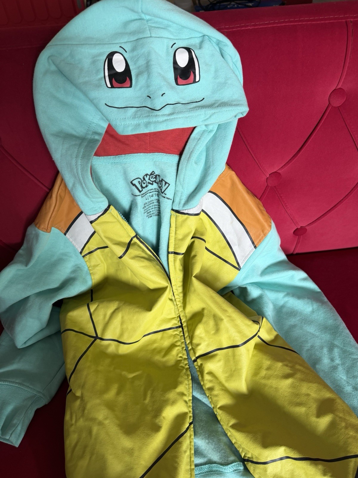 Squirtle Costume Hoodie Children’s Large 14/16