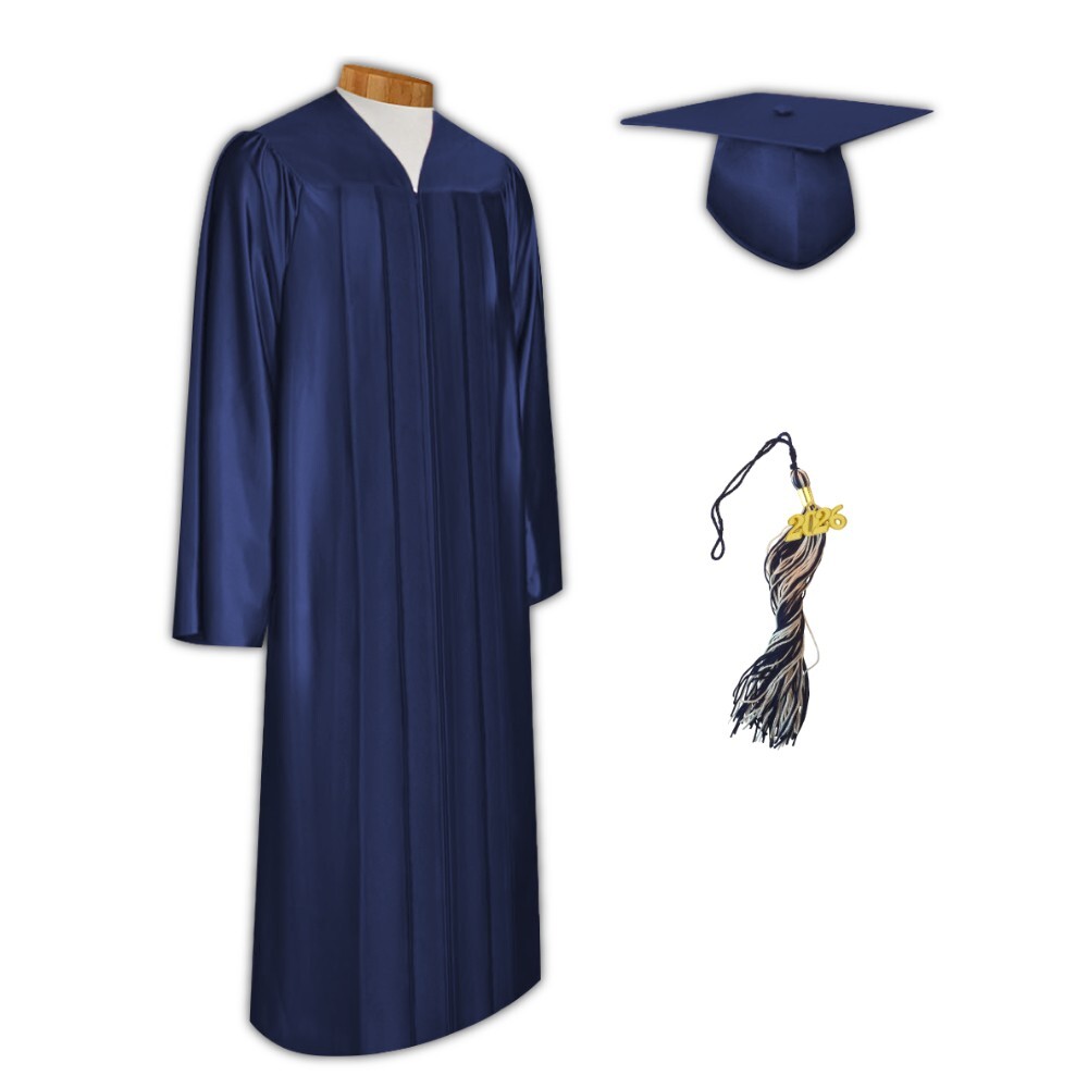 2026 Shiny Graduation Cap and Gown with Tassel by Grads4Good
