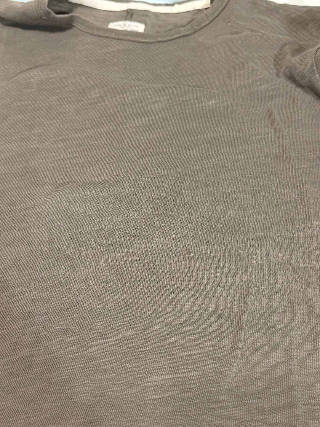 Rag & Bone Standard Issue Washed Gray Slub Tee M