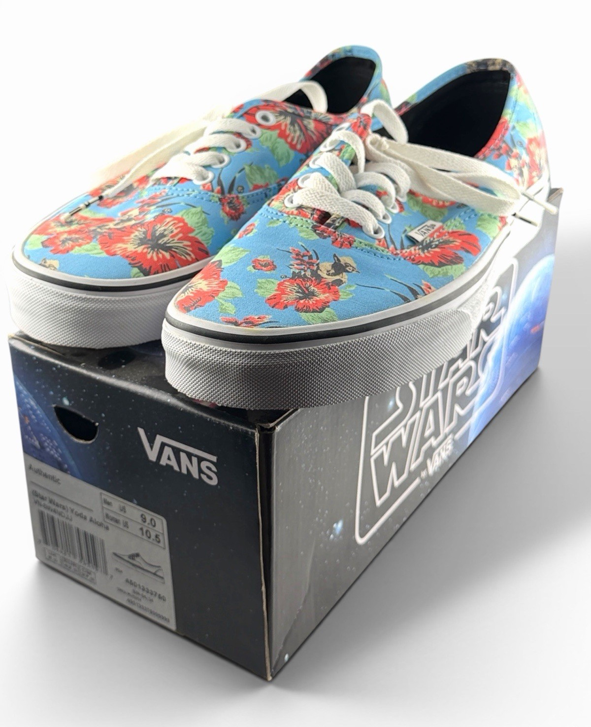 NEW VANS Star Wars Limited Edition Yoda Aloha Shoes Men’s 9 Women’s 10.5