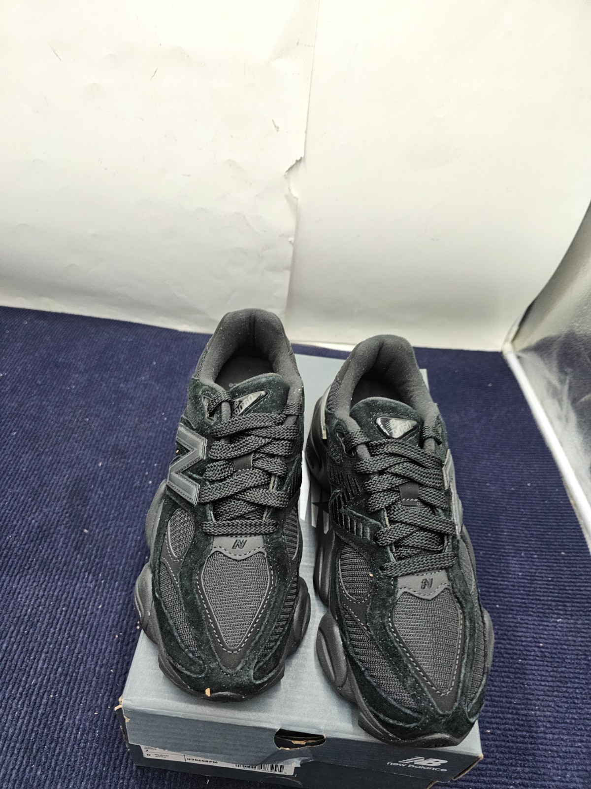 New Balance U9060BPM Triple Black Men’s 9060 Sneakers Size US 5-1/2