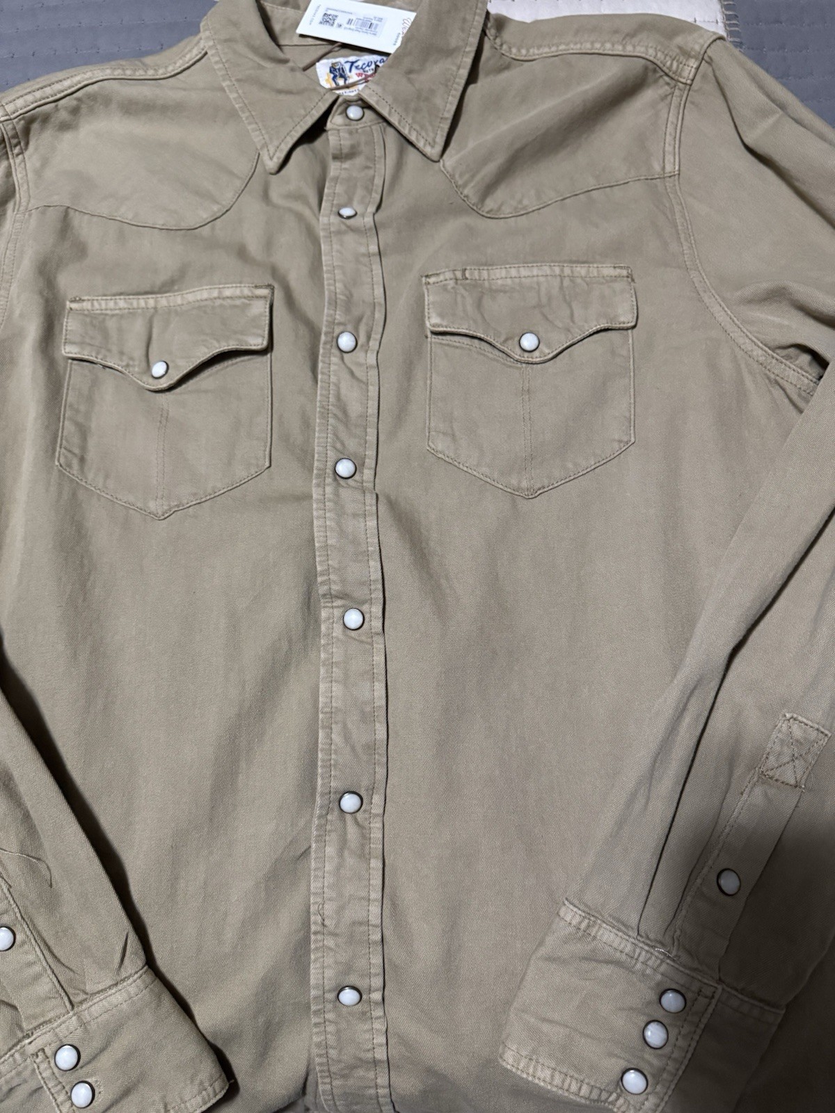 Tecovas Denim Long Sleeve Pearl Snap M $95 NWT