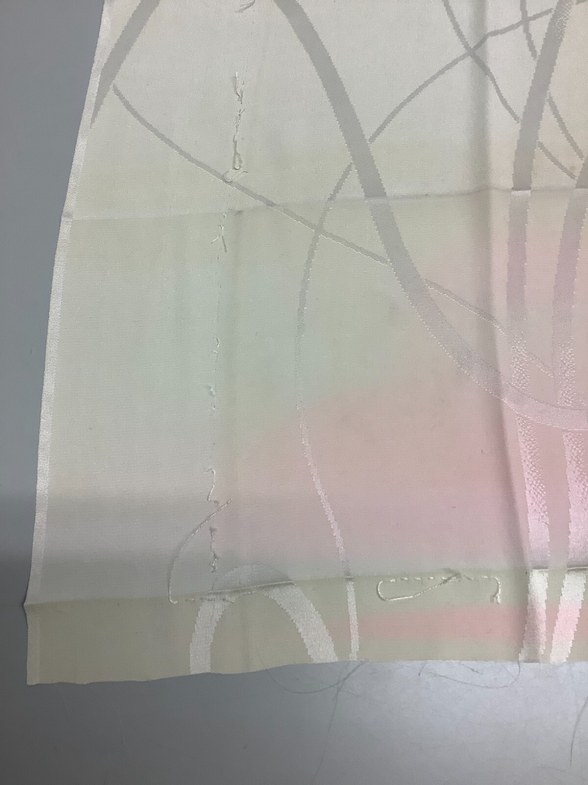Japanese Vintage Kimono Fabric cloth Boro pink Tradition ivy Dirt 55.5×13.7in