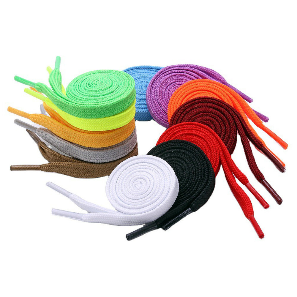 FLAT Athletic SHOE LACES 47″, 53″, 55″, Sport Sneaker Boot Shoe Strings