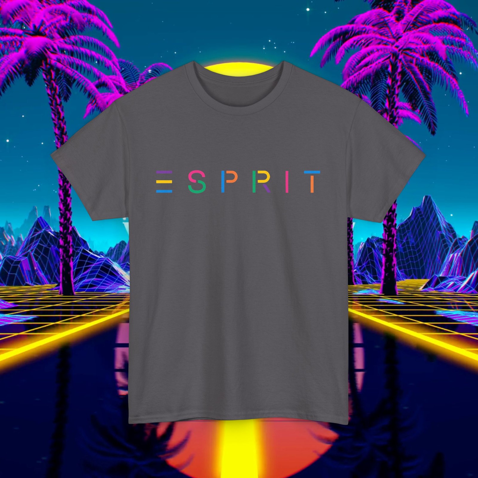 NEW Custom ESPRIT vintage 1980 design T-shirt Unisex men women retro shirt Tee