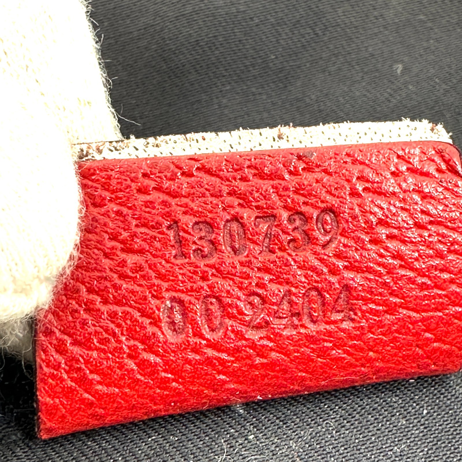 Gucci Abbey GG Canvas Leather Red 130739 Handbag Tote Bag Authentic