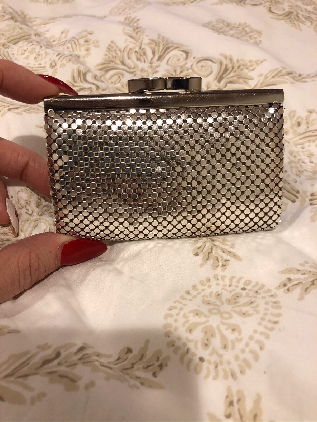 VTG Whiting & Davis Metal Mesh Key Ring Holder Collectors Item SEE DESCRIPTION