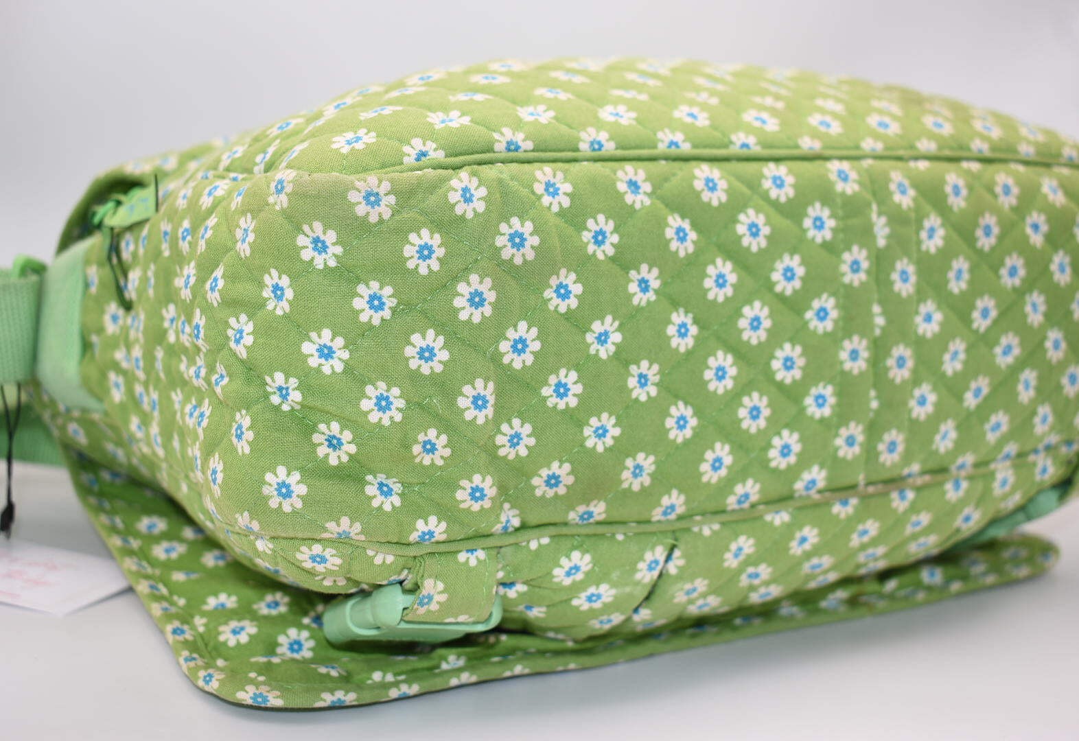 Vera Bradley Commuter Laptop Messenger Bag in “Apple Green” Pattern
