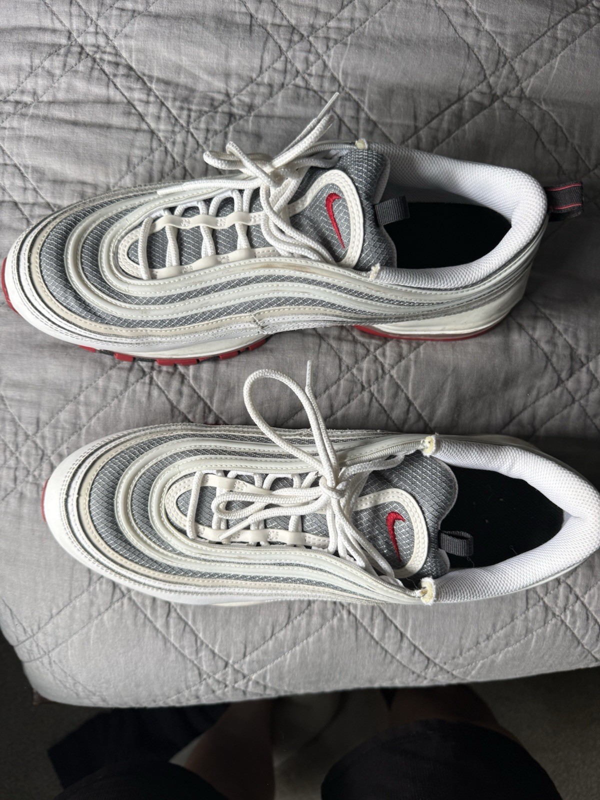 Nike Air Max 97 Men’s White/Gray/Red White Bullet