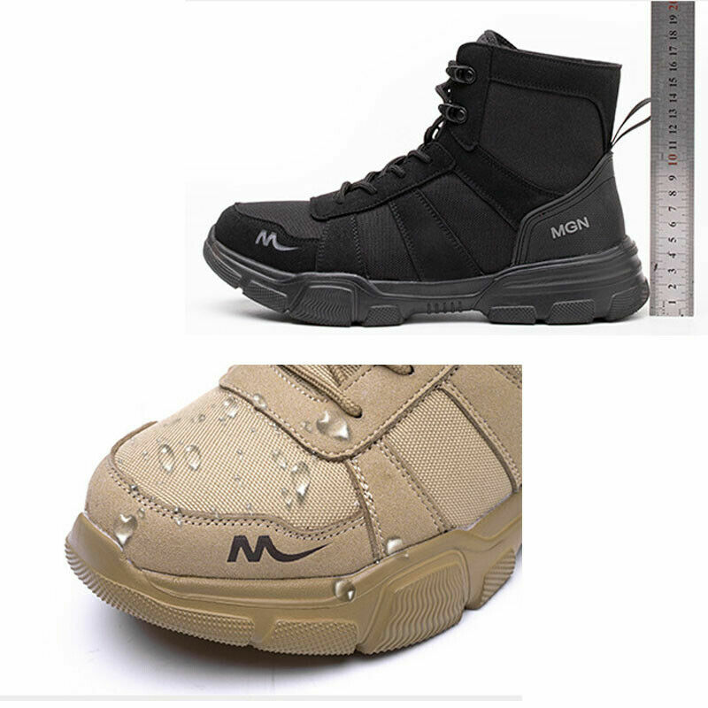 Indestructible Mens Safety Shoes Steel Toe Sneakers Work Boots Hiking Waterproof