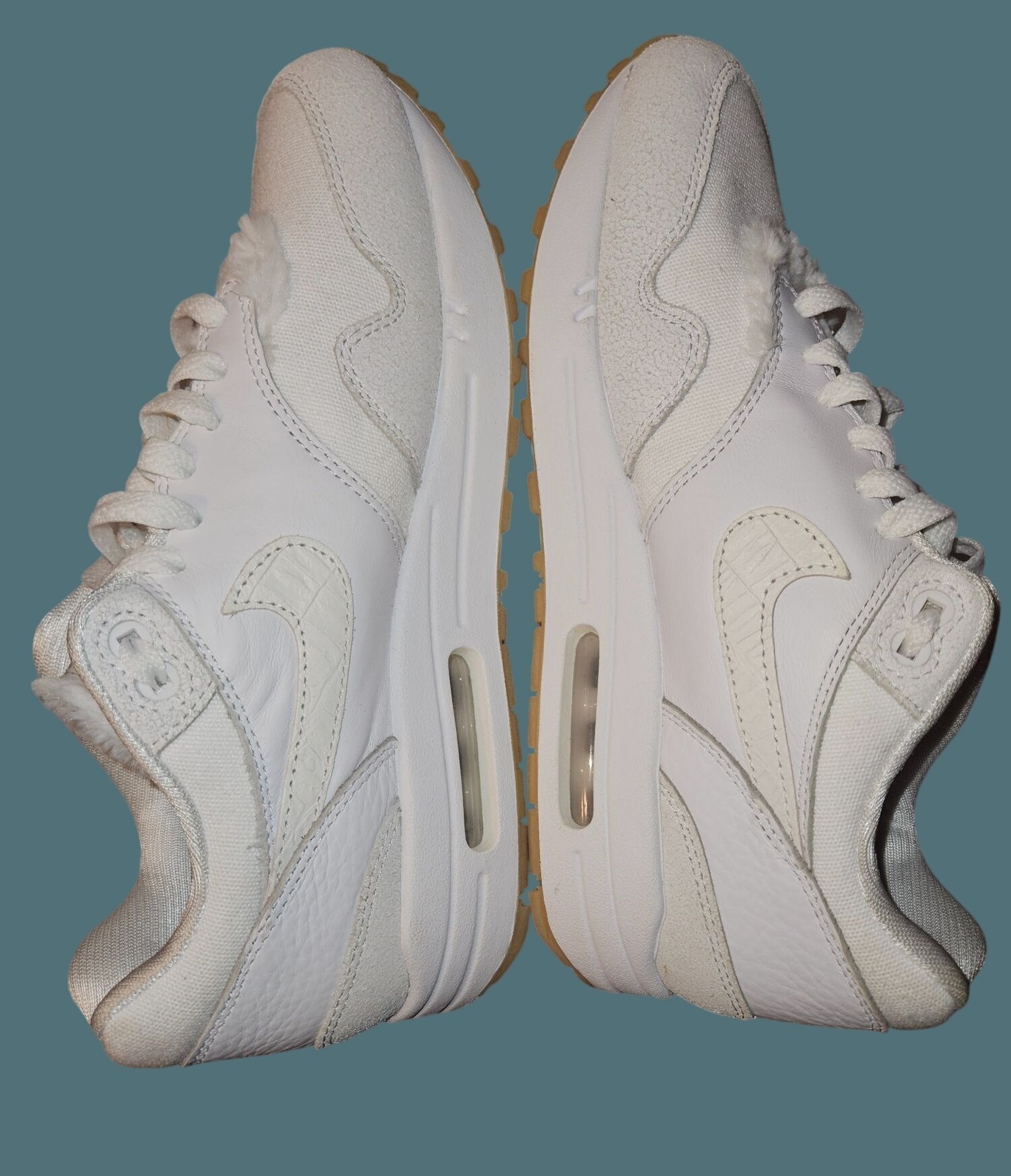 Nike Air Max 1 “The Bay” White/University Red/Gum Sneakers Men 7.5 Women 9