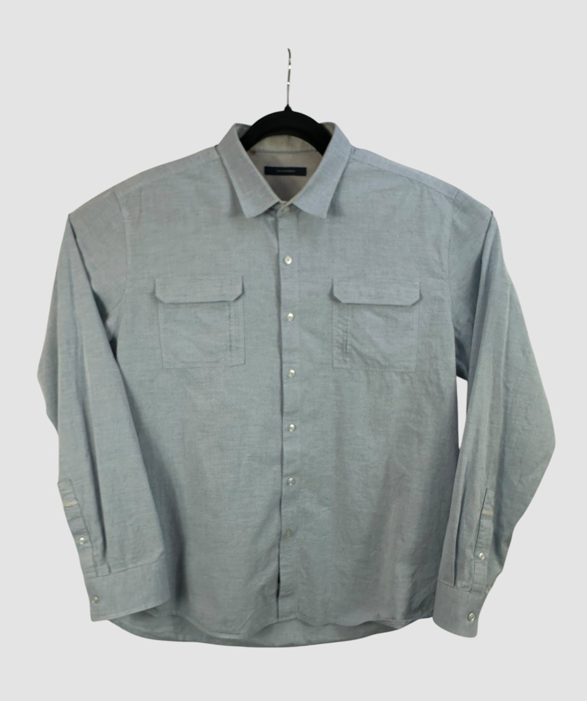 7 Diamonds Mens XL Light Blue Button Up Shirt Long Sleeve Casual Modern Fit