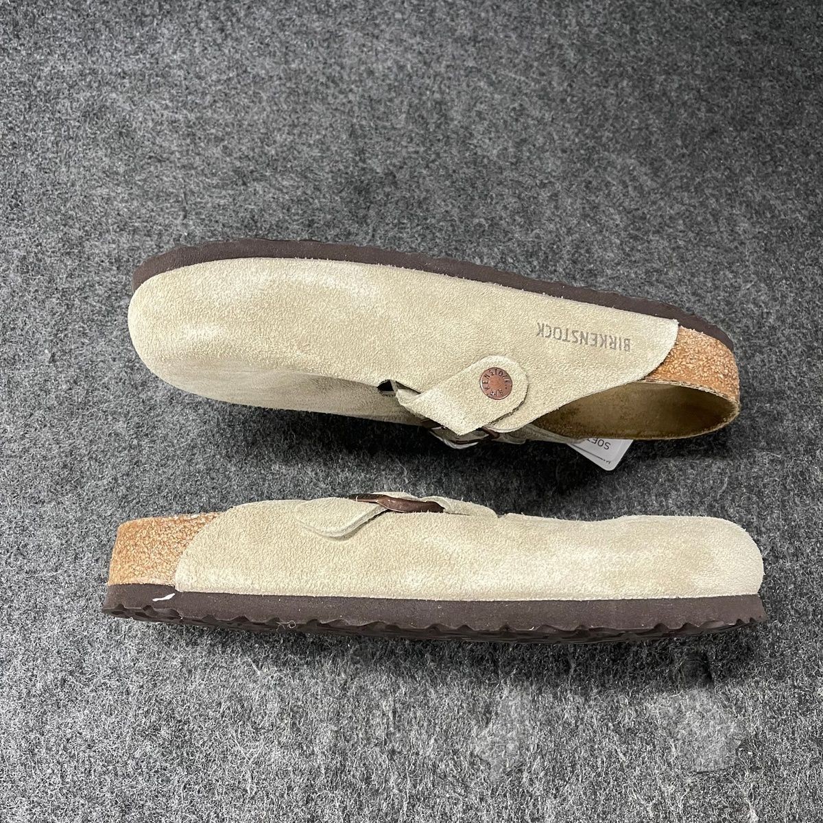 BIRKENSTOCK Boston Soft Footbed Suede Leather Clogs Unisex Size M5/W7