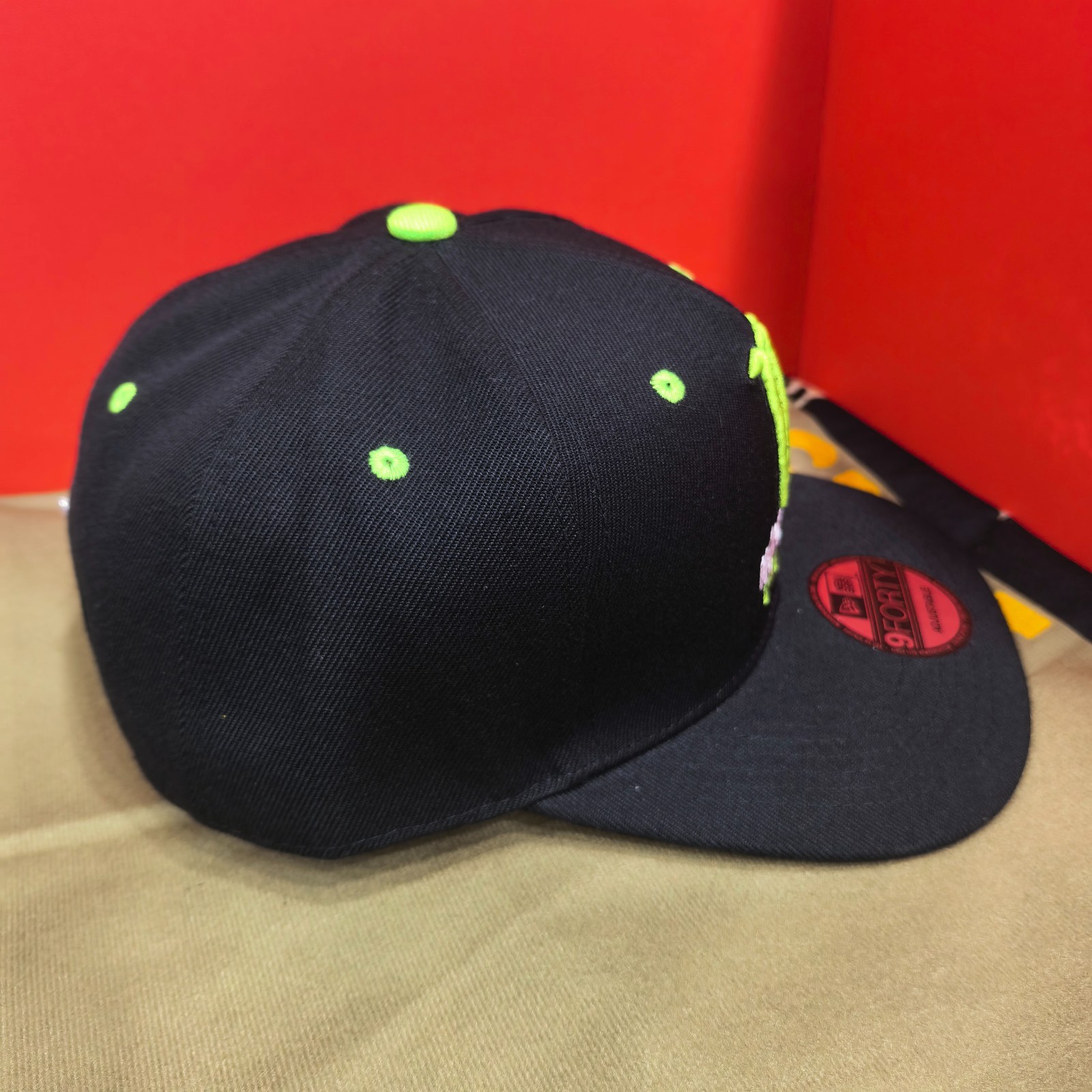 Monster Energy Casual Breathable Flat-Brim Cap Black Adjustable