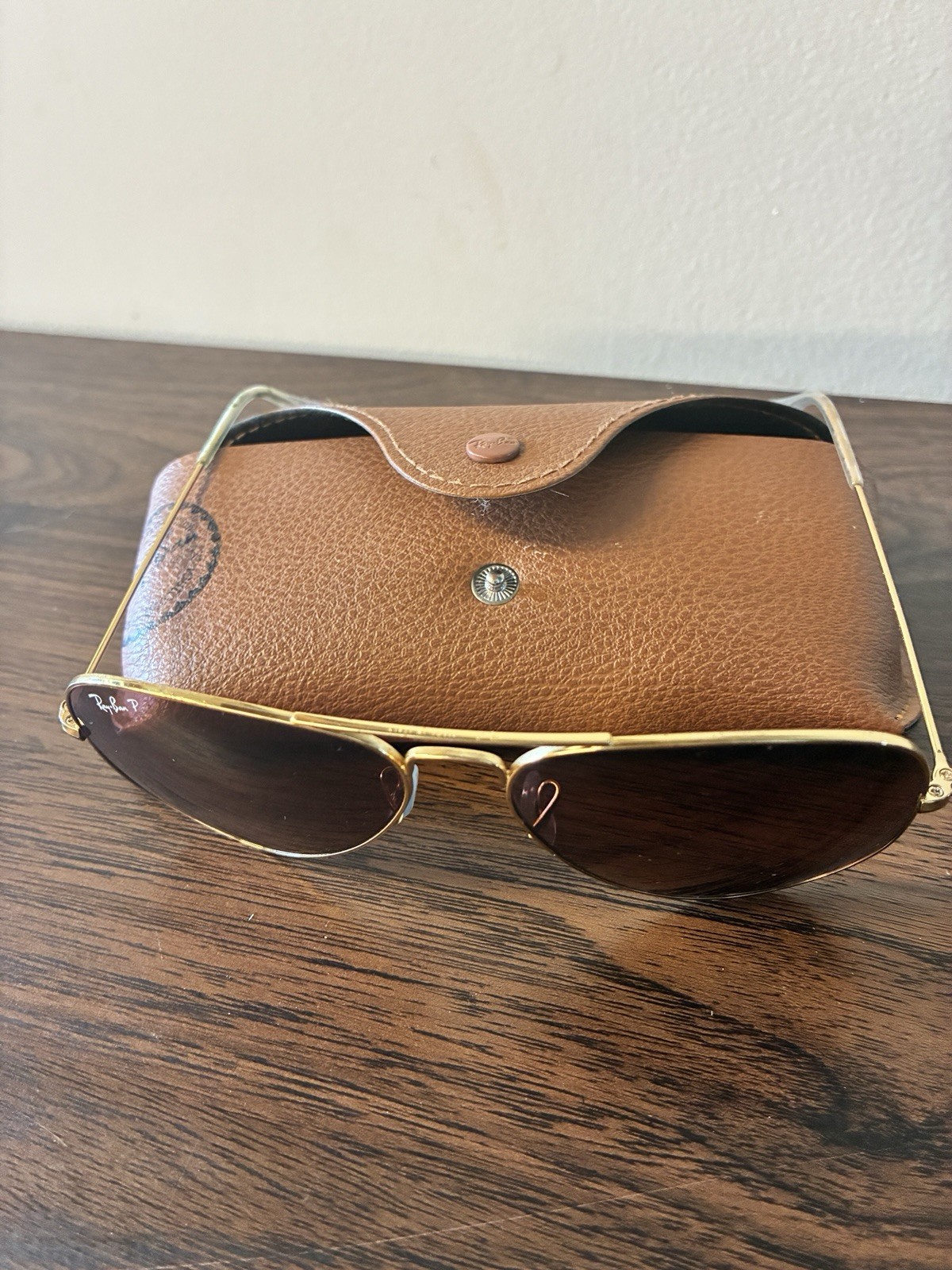 Ray-Ban RB3025 Aviator Gradient Sunglasses Gold/ Light Brown Gradient 58mm