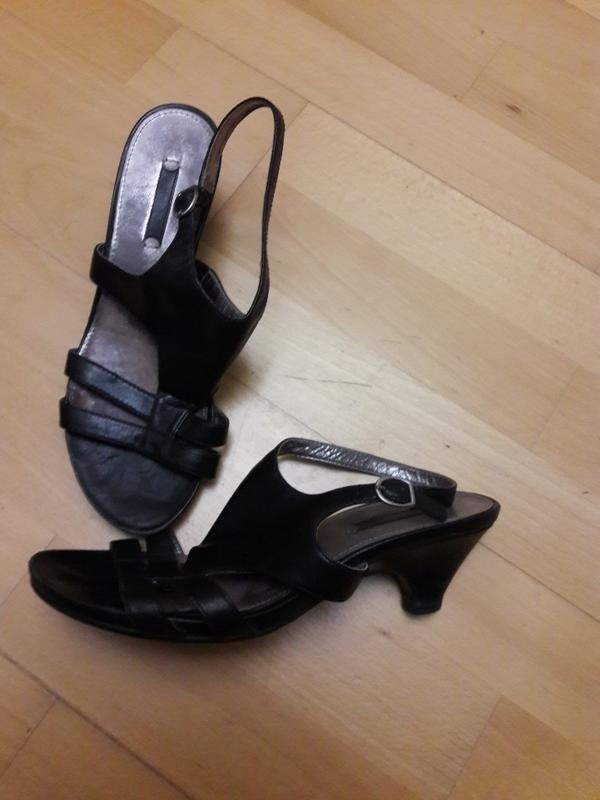 women ecco heels black 38.5