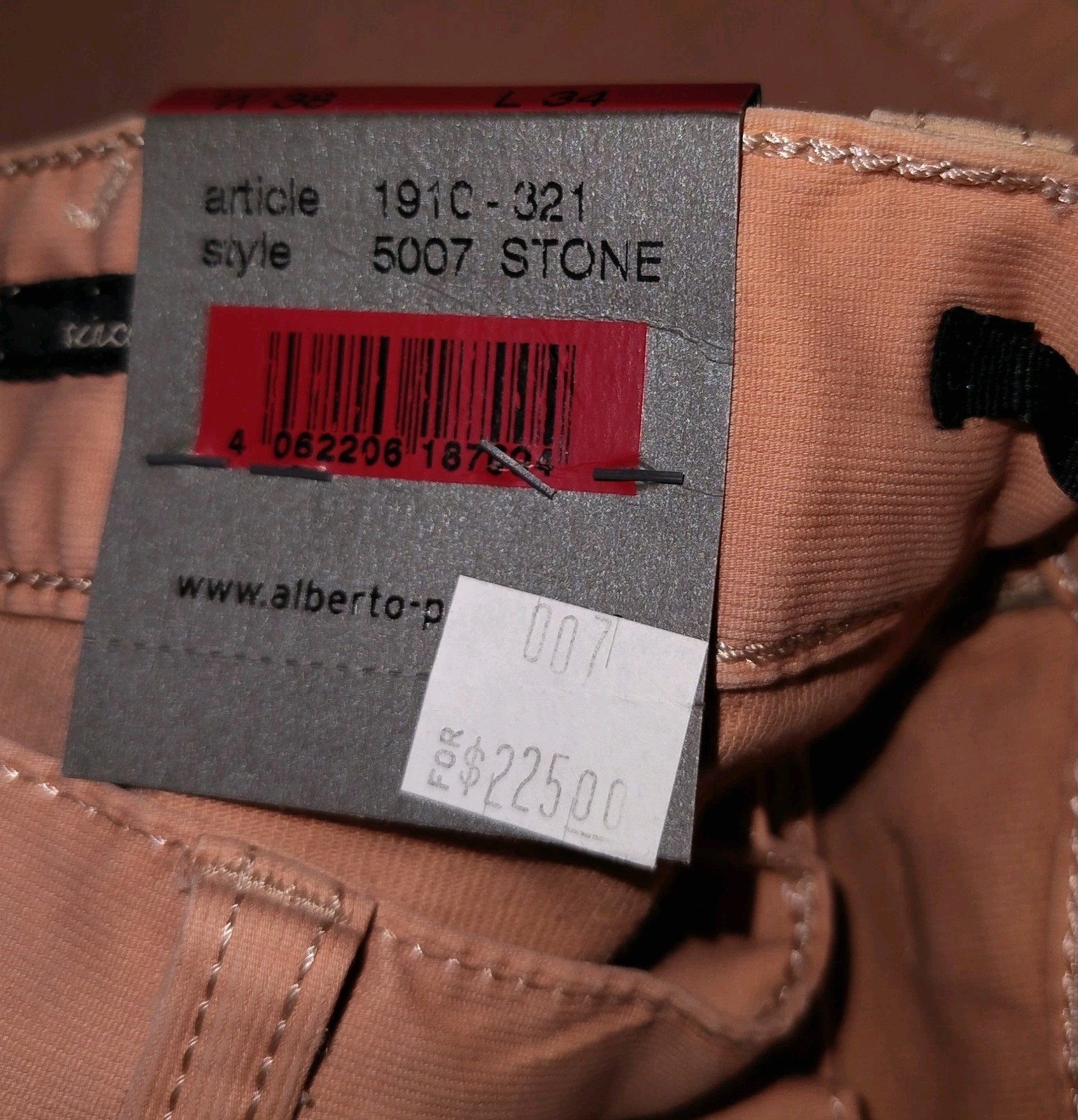 Alberto| 1910 Stone Modern Fit Jean | Luxury T400 | Khaki