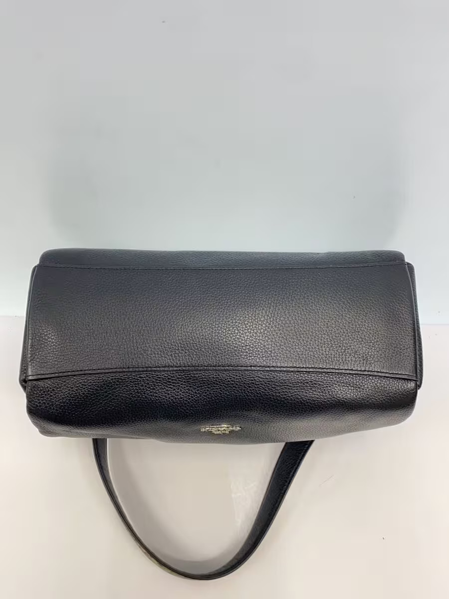 COACH Tote Bag Leather BLK Solid F28987