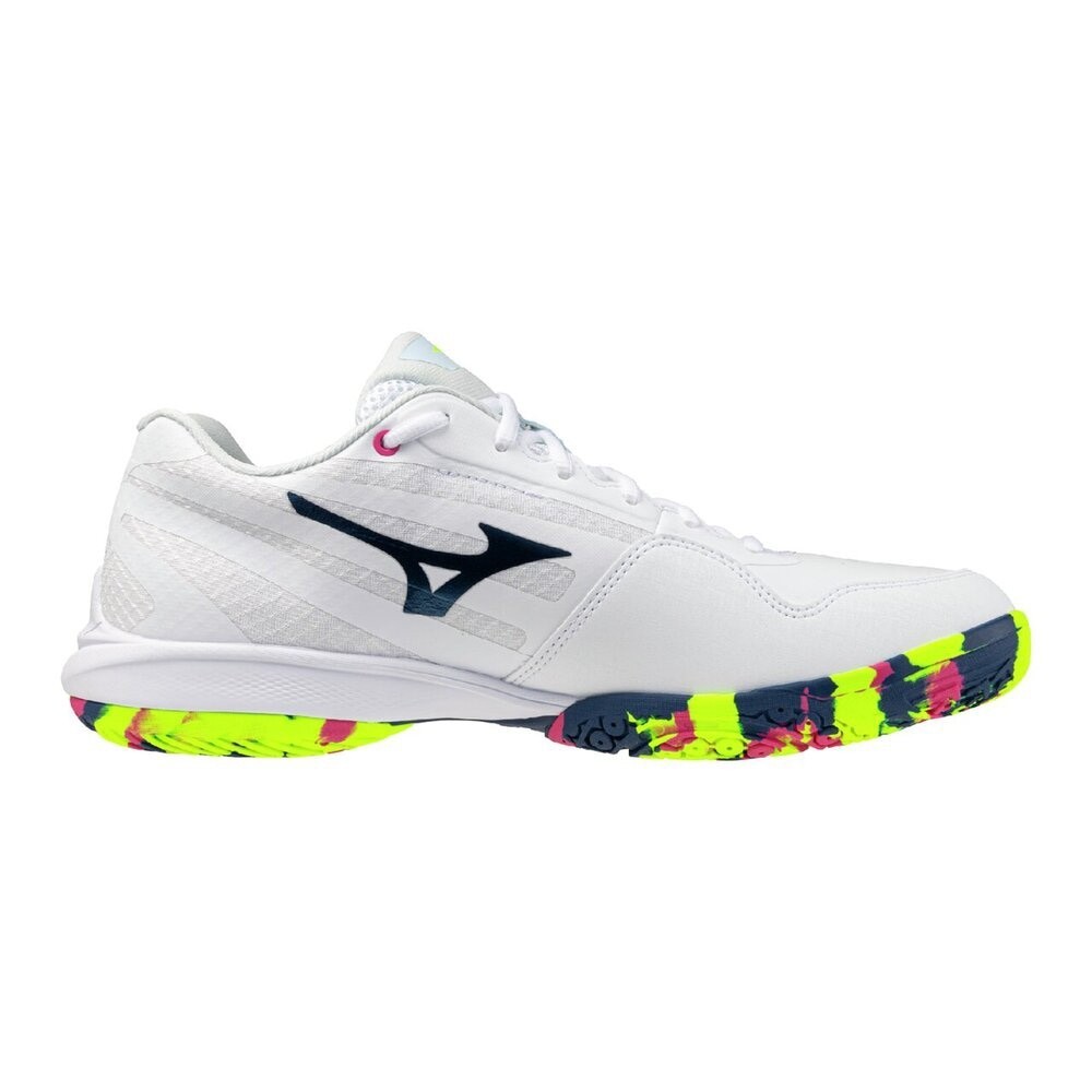 Mizuno Badminton Shoes WAVE CLAW 4 White / Ice Blue 71GA264302 WIDE 2026